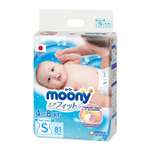 Подгузники Moony S (4-8 кг) 81 шт.