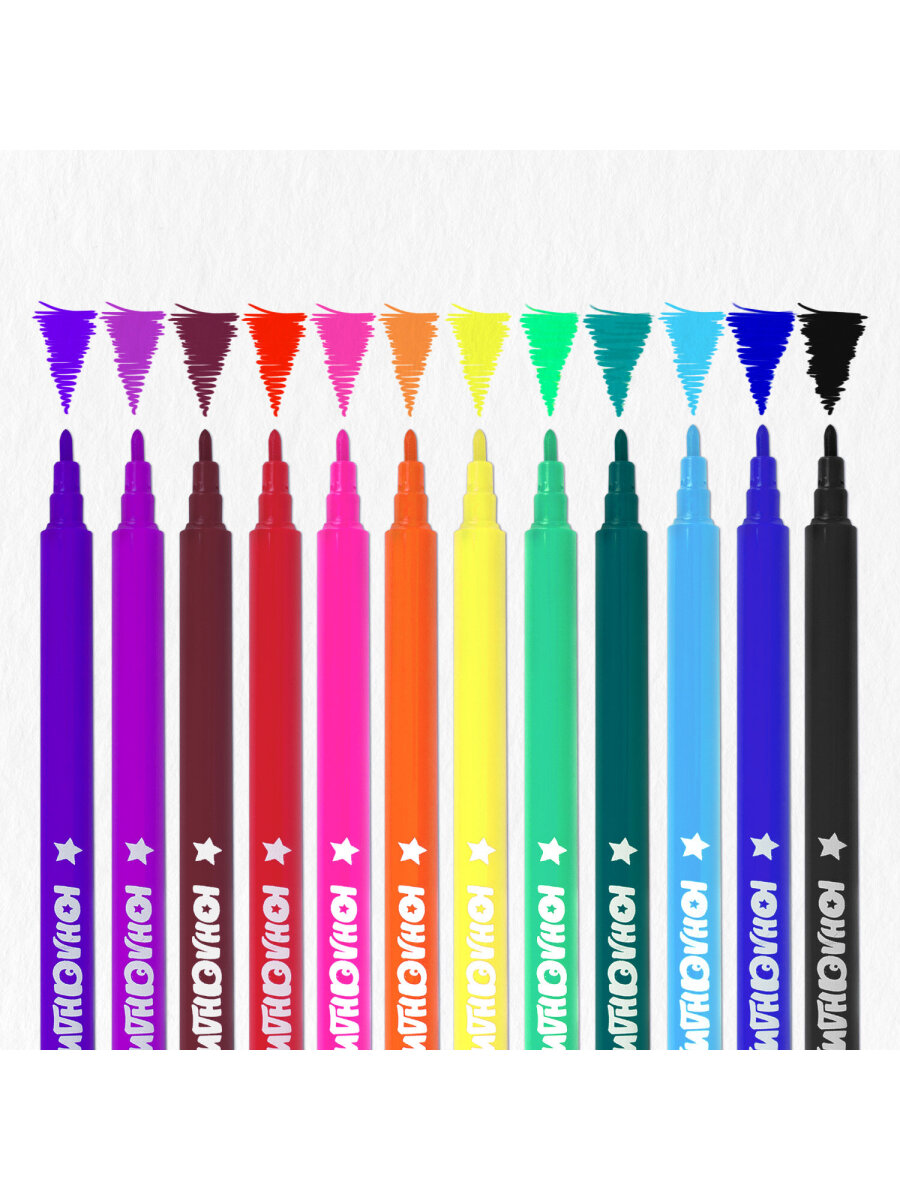 Фломастеры Юнландия 12 шт. - фото 17