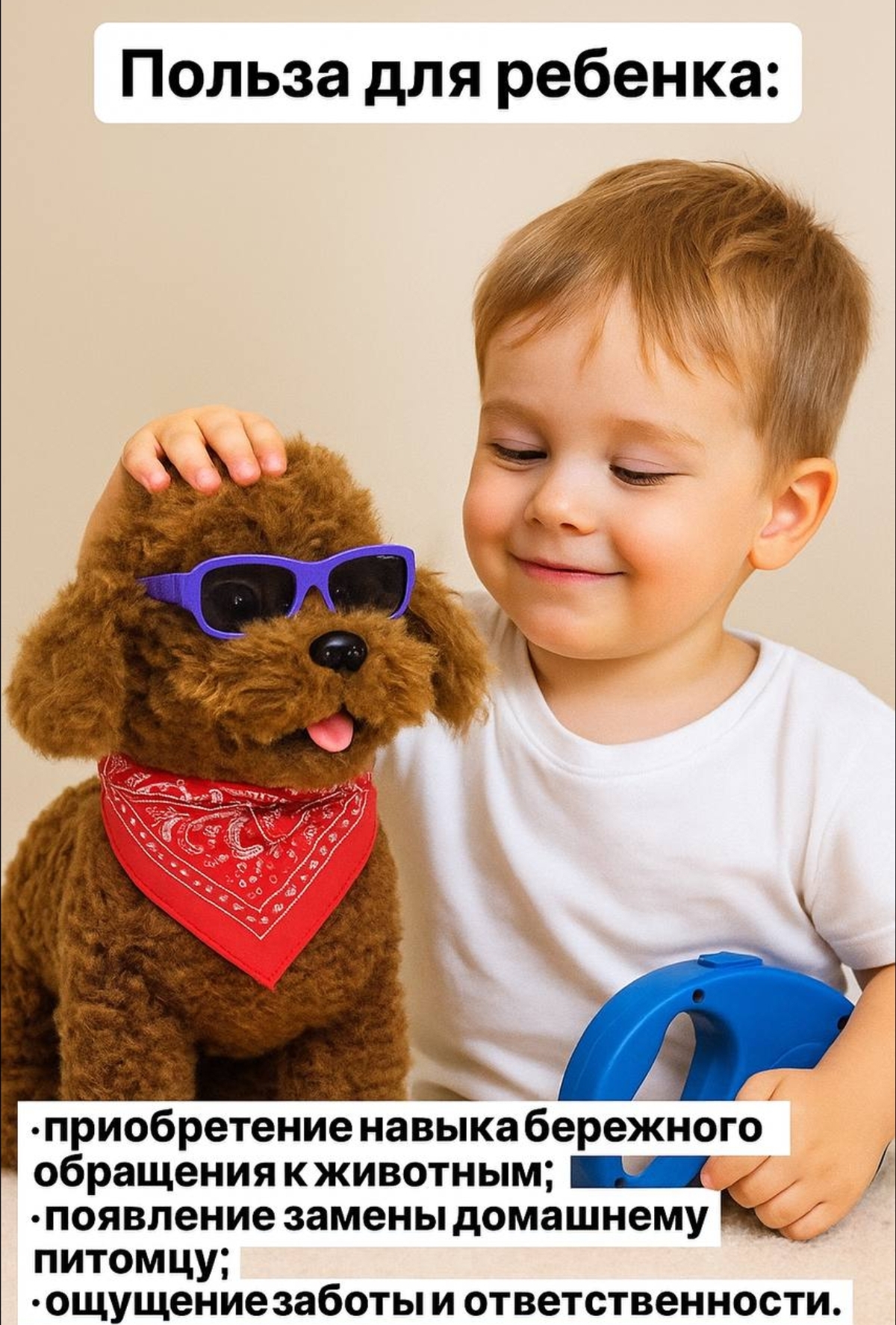 Мягкая игрушка BalaToys собачка Интерактивная Музыкальная - фото 3