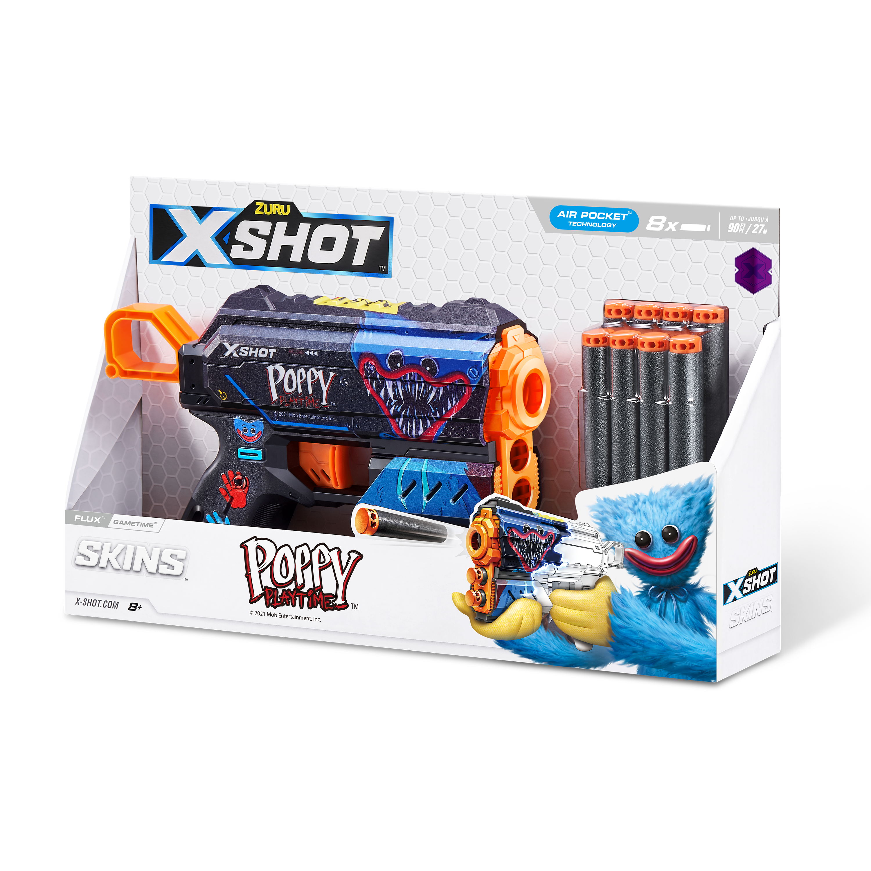 Бластер Zuru XSHOT  Skins Flux Poppy Playtime в ассортименте - фото 12