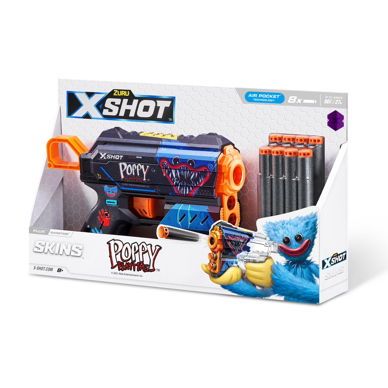 Бластер Zuru XSHOT  Skins Flux Poppy Playtime в ассортименте - фото 12