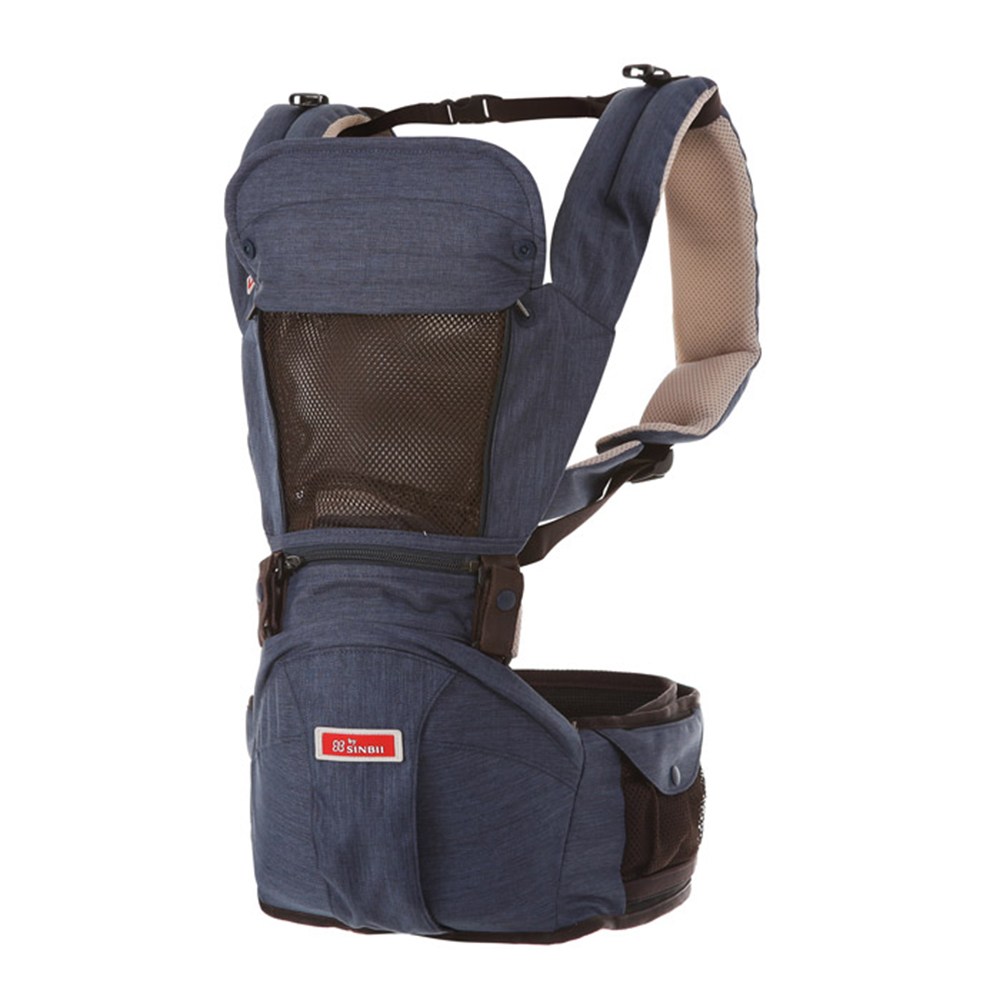 Хипсит Premium S-Fit Set Sinbii со спинкой на 2 лямках синий - фото 4
