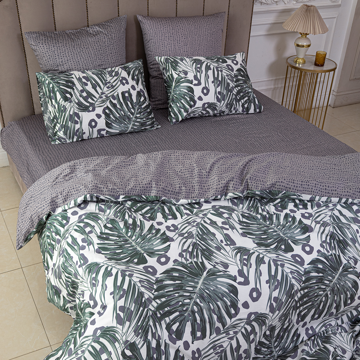Комплект постельного белья SORRENTO DELUXE Обернати евро 4 наволочки рис.4584-1+4584а-1 - фото 14