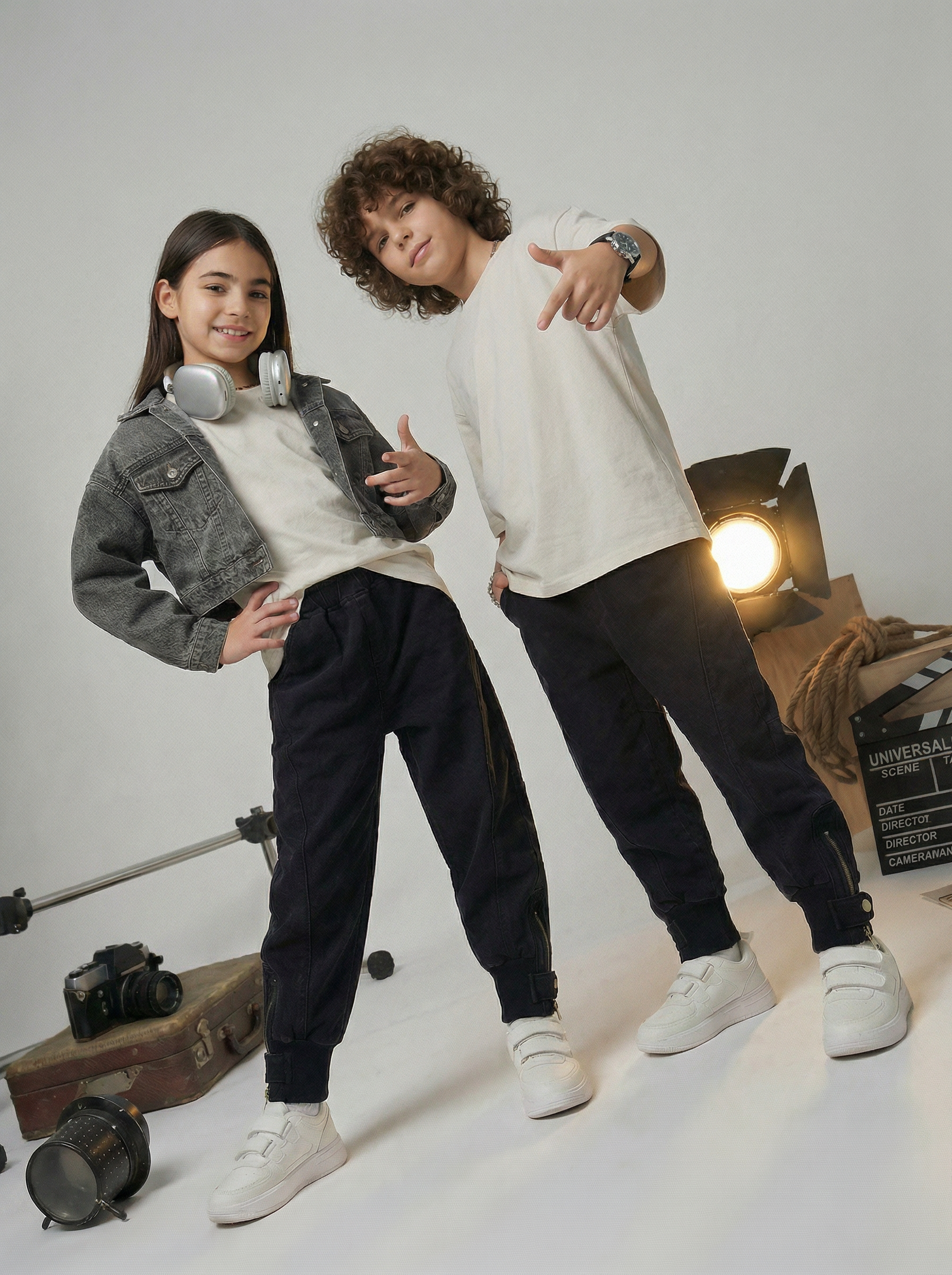Джоггеры Artcher kids Jeans0014Джоггеры_черные - фото 11