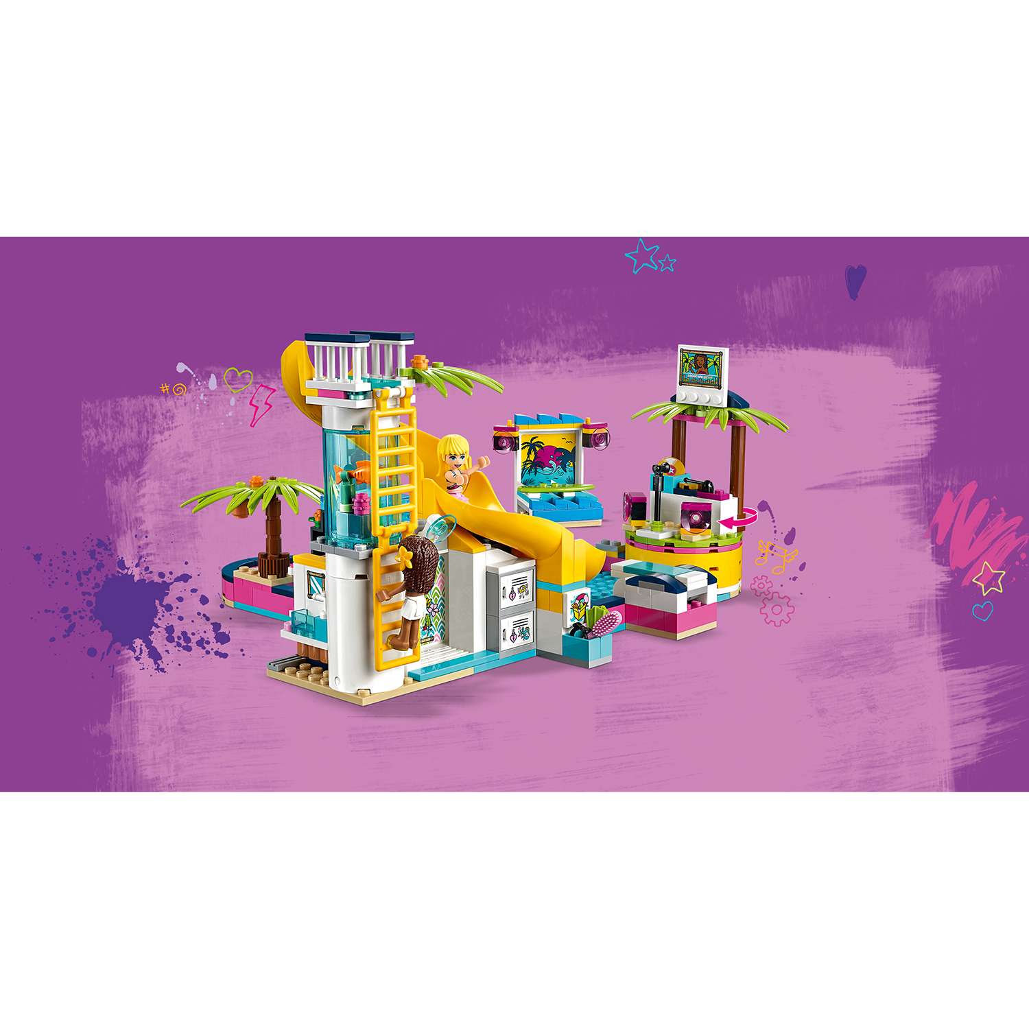 Конструктор LEGO Friends Вечеринка Андреа у бассейна блочный - фото 11
