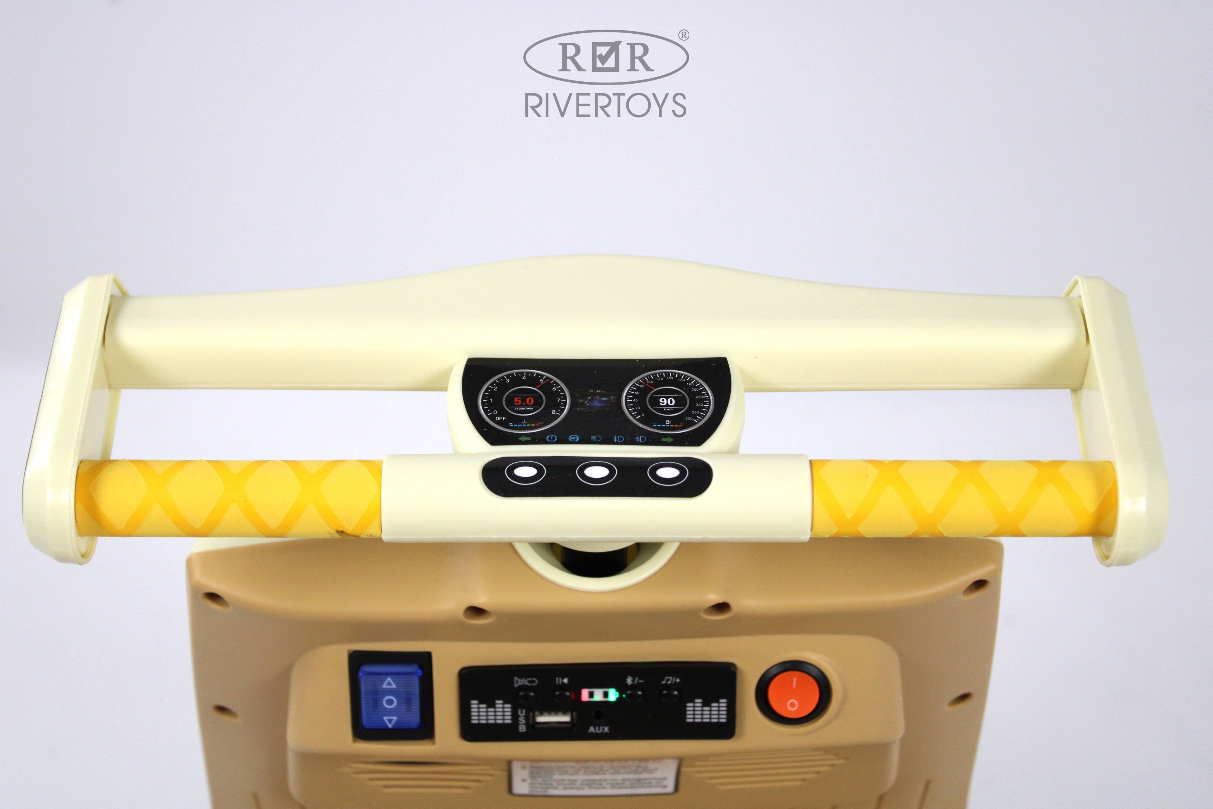 Электромобиль RIVERTOYS K444PX-BEIGE - фото 5