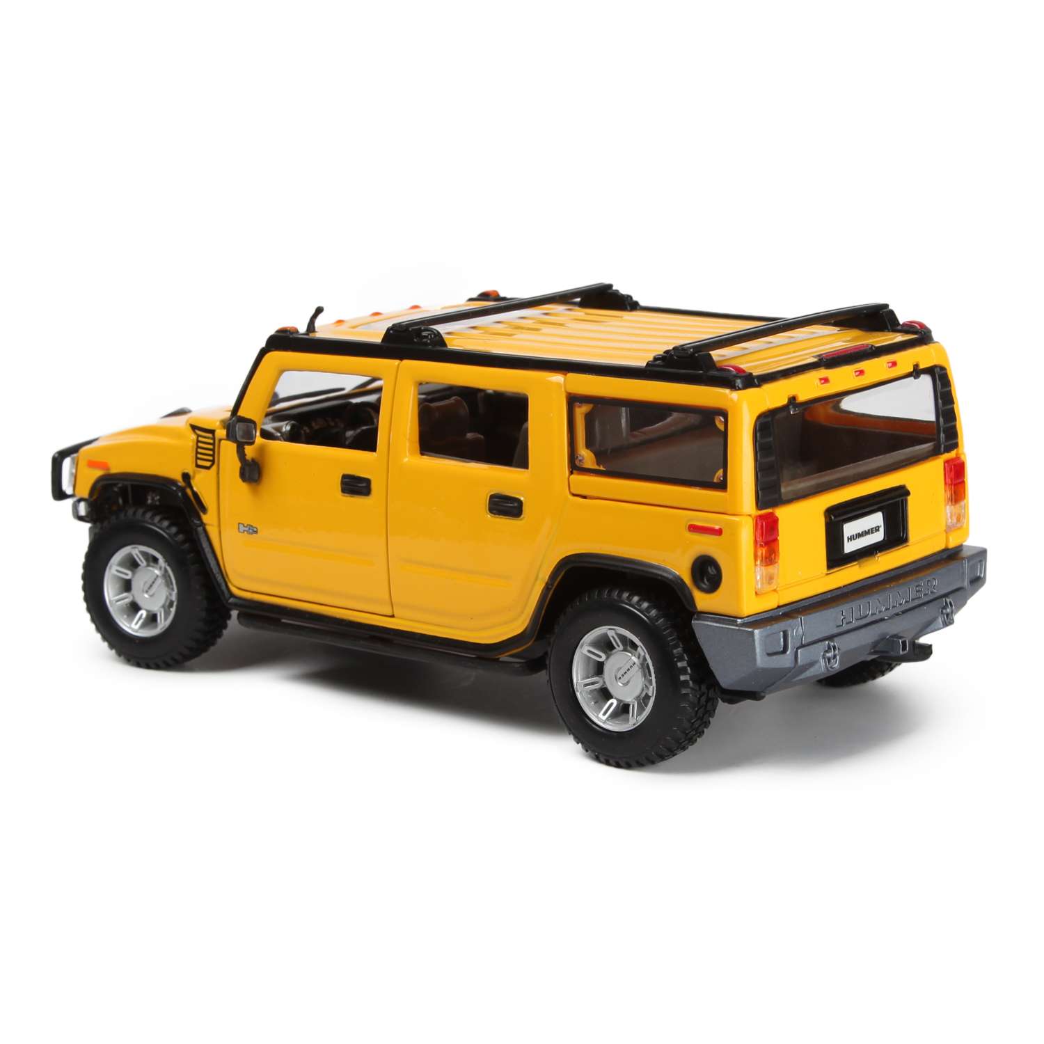Автомобиль MAISTO Hummer H2 Suv 1:24 желтый 31231 - фото 3