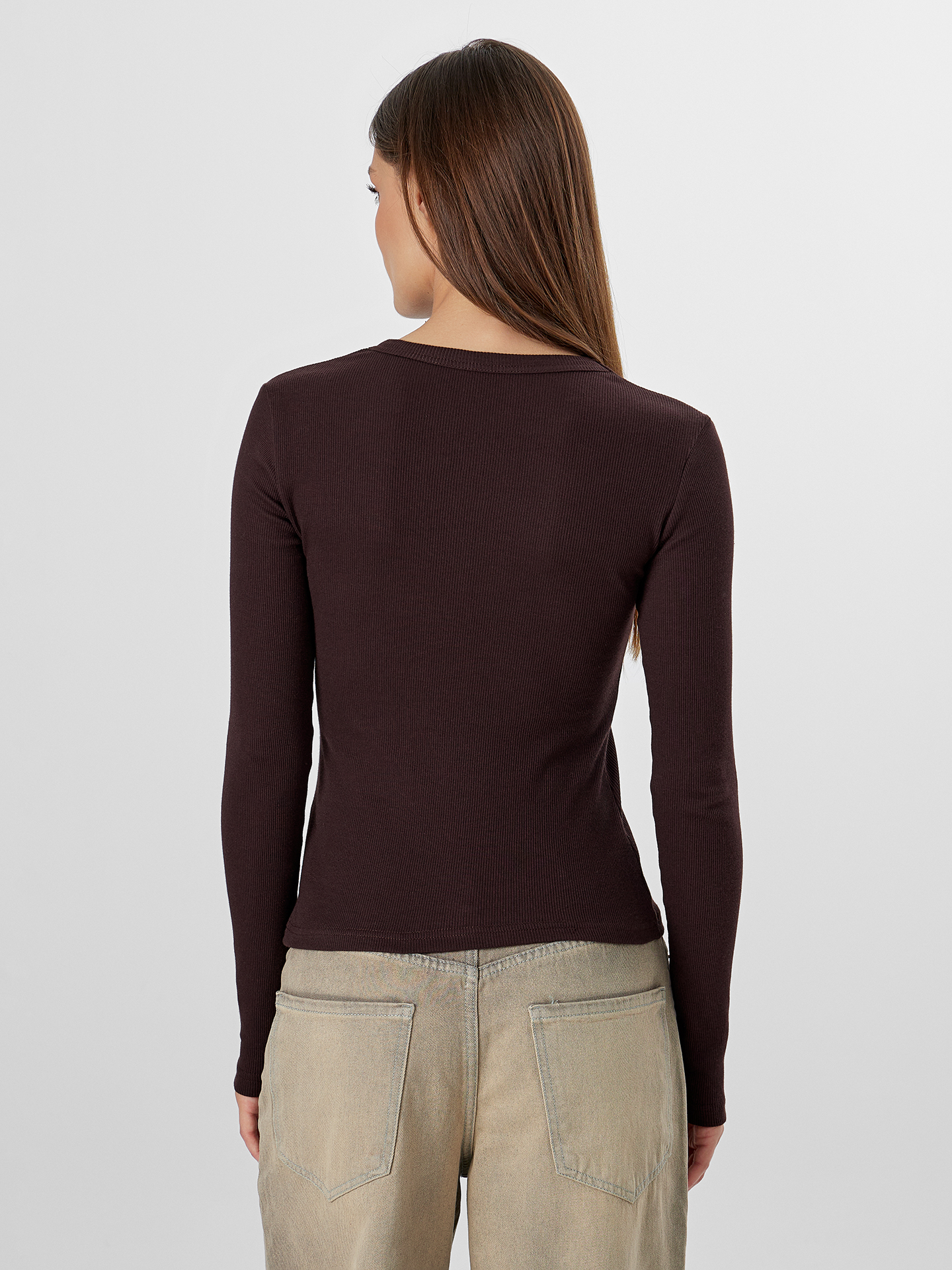 Лонгслив Mark Formelle (Марк Формэль) 122986/коричневый1 - фото 2
