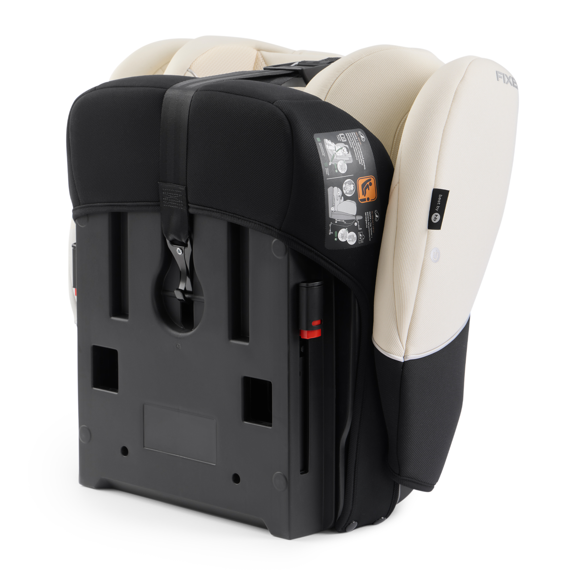 Автокресло Happy Baby Fixer Isofix 1/2/3 (9-36 кг) бежевый - фото 27