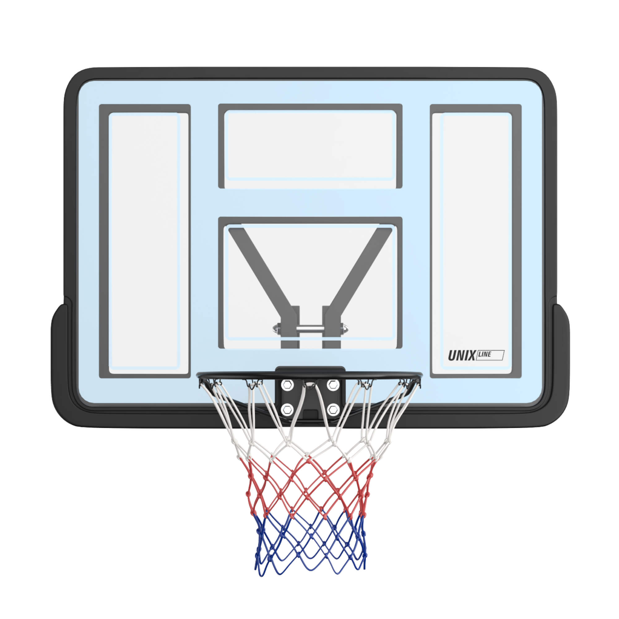 Баскетбольный щит UNIX line из ПВХ B-Backboard-PVC размер щита диаметр кольца R45 - фото 12