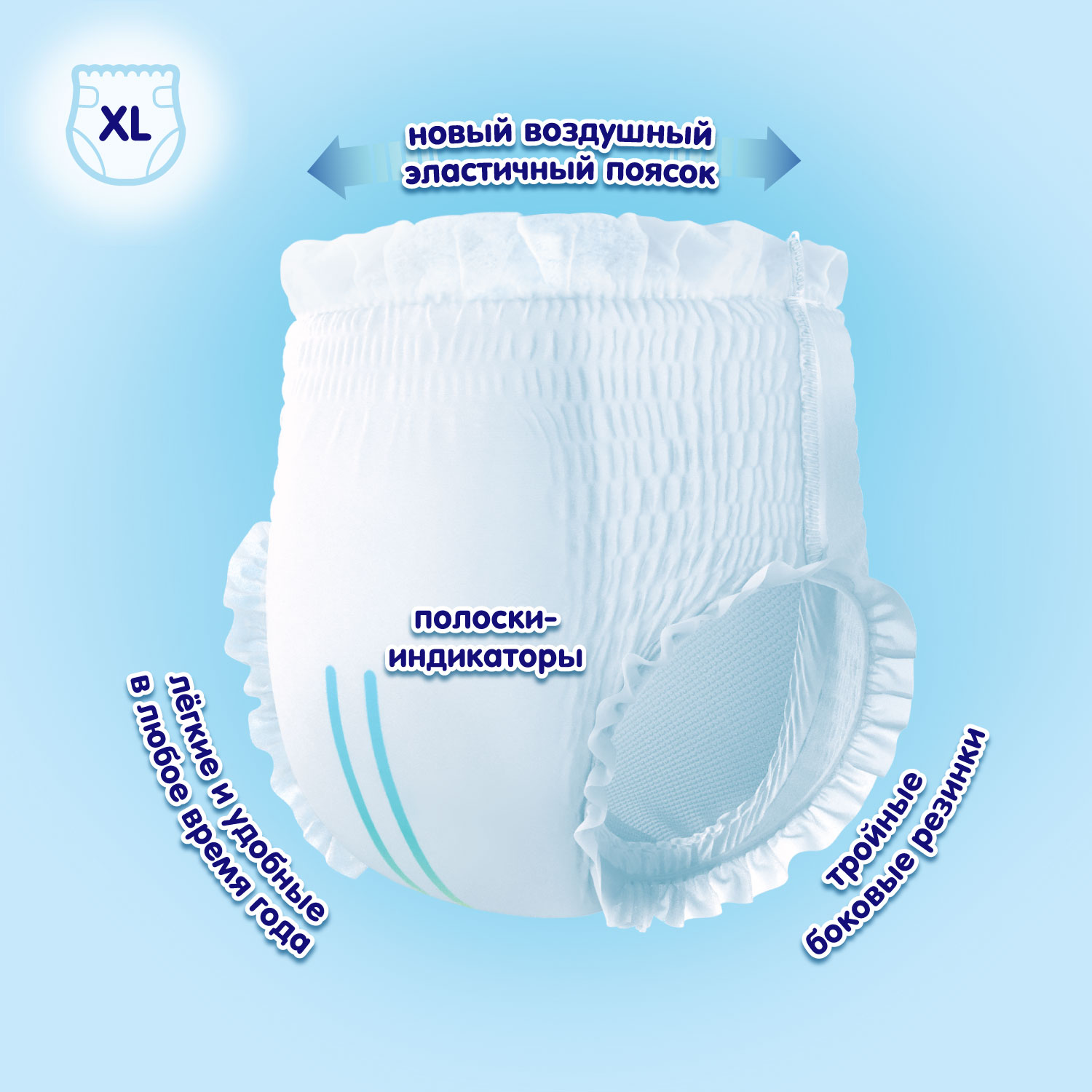 Трусики MANU ультратонкие XL (12-17 кг) 54 шт. - фото 2