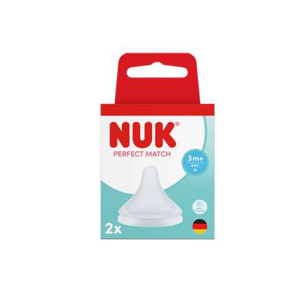 Соска Nuk силикон (средний поток) 2 шт.