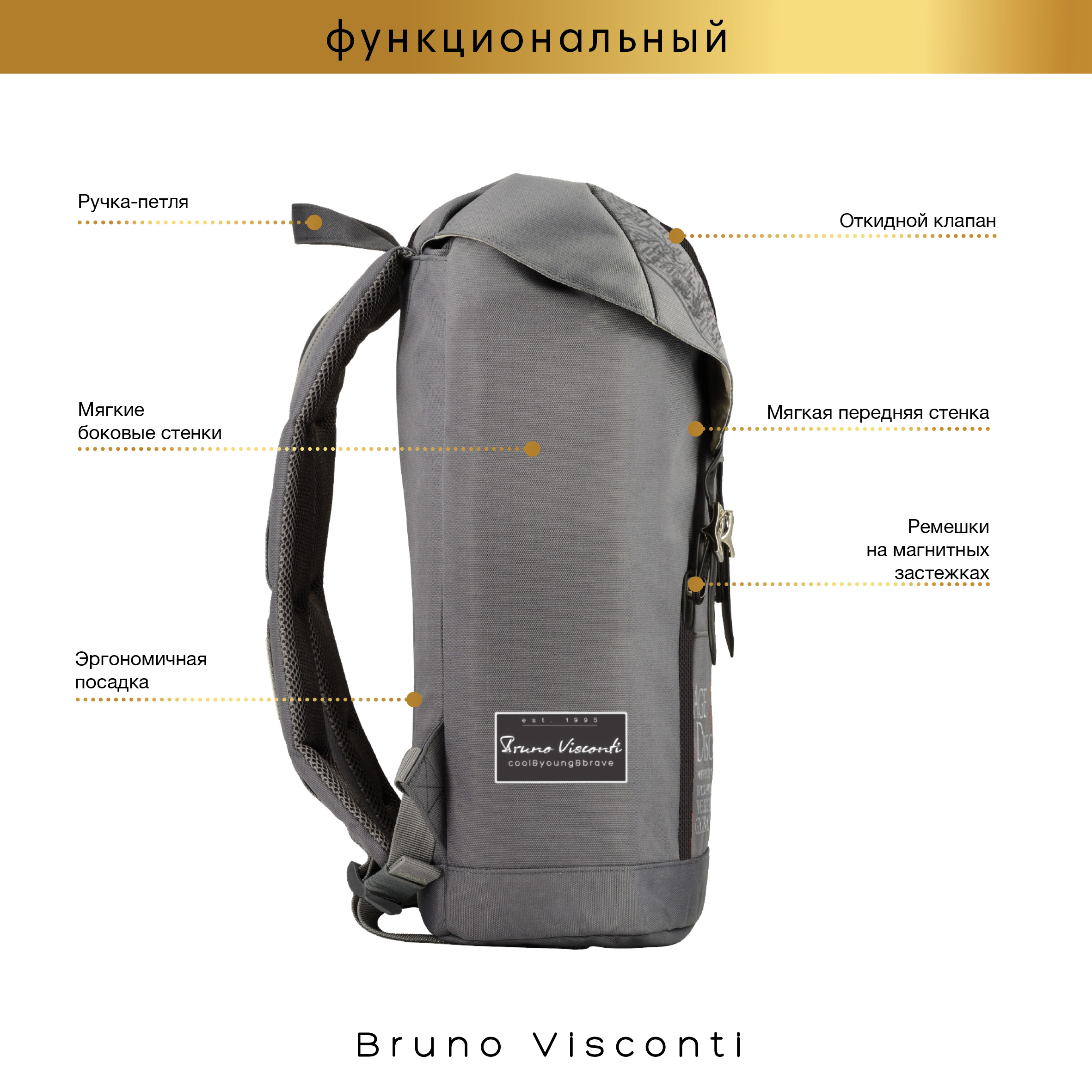 Рюкзак Bruno Visconti - фото 11