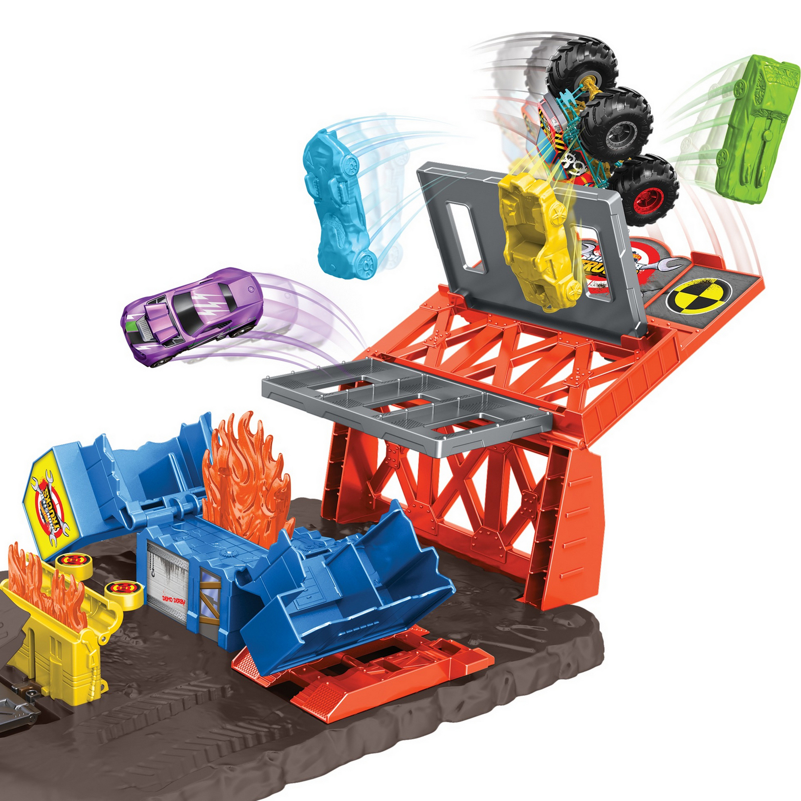 Трек Hot Wheels Взрывная станция HFB12 - фото 11