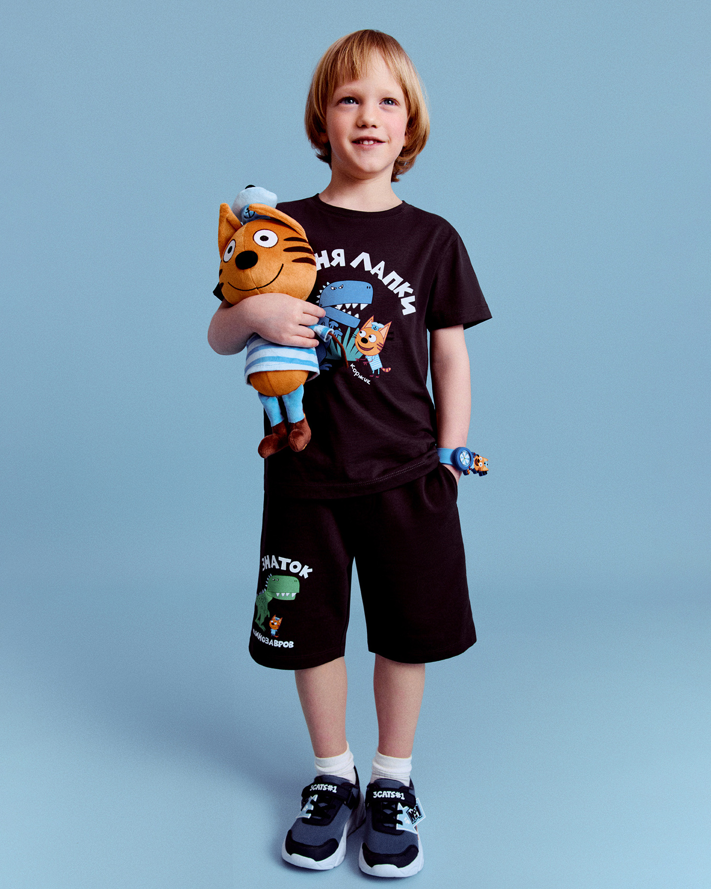 Футболка Три кота S26LC1ZB 02434kbDG - фото 1