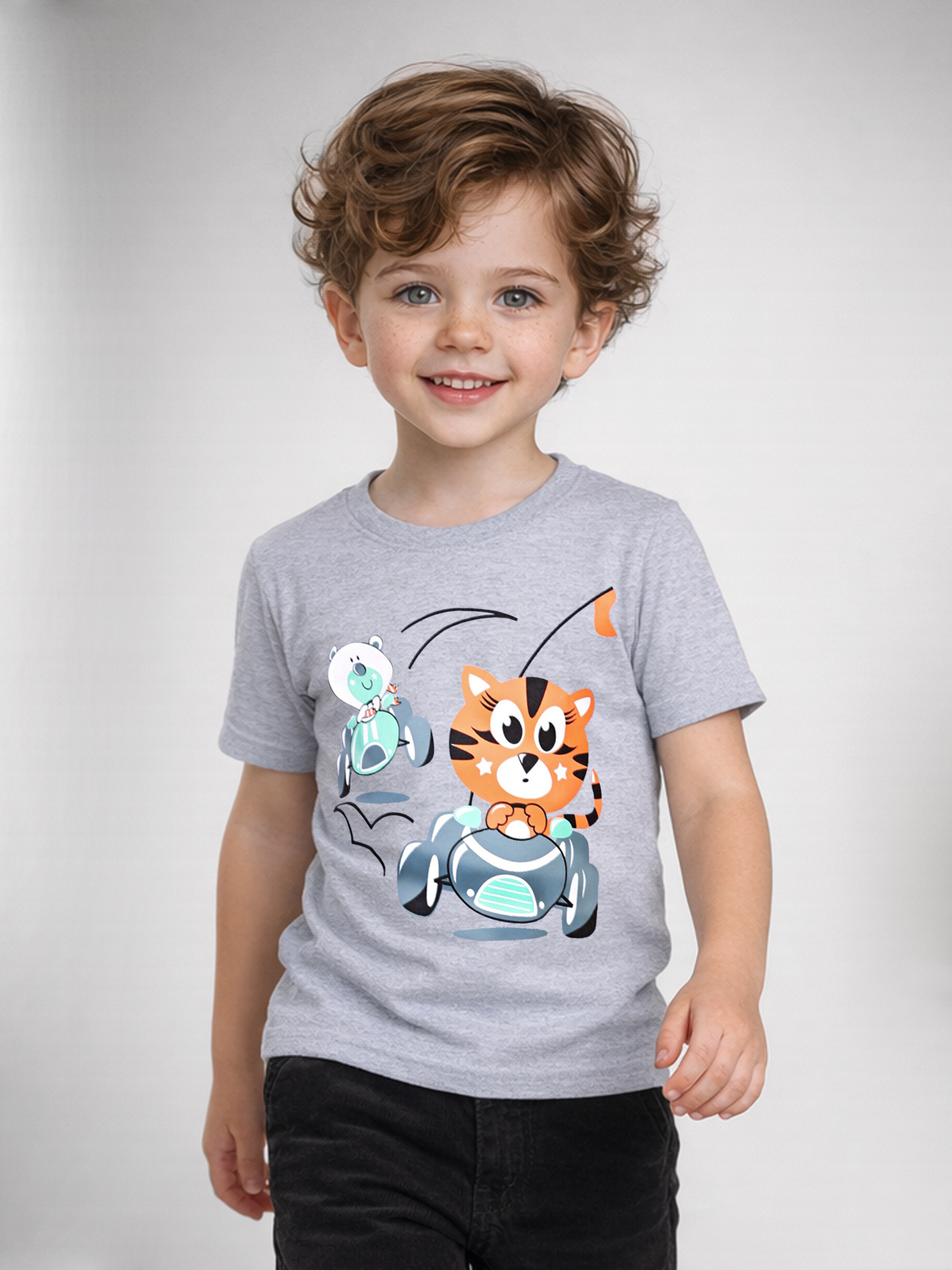 Изображение товара Футболка для мальчика Baby Style 110 хлопок водорастворимый принт