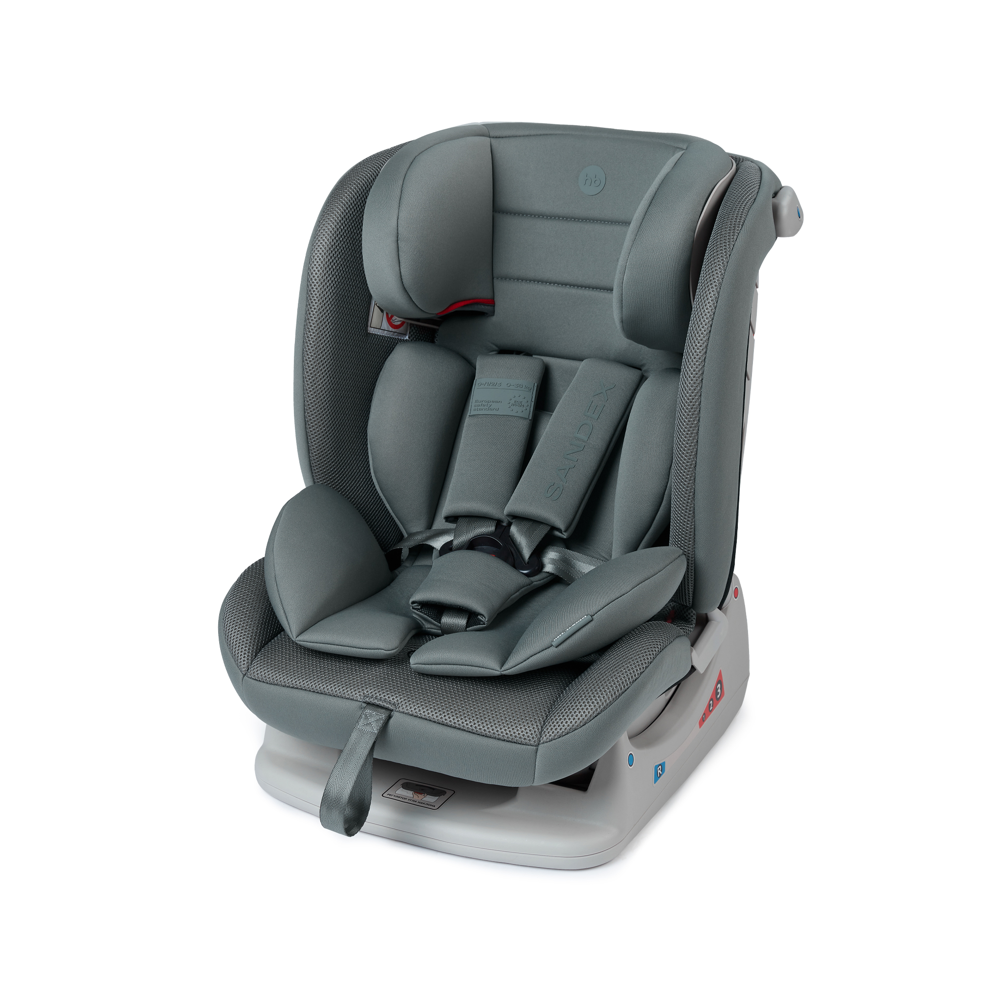 Автокресло Happy Baby Sandex 0+/1/2/3 (0-36 кг) зеленый - фото 25