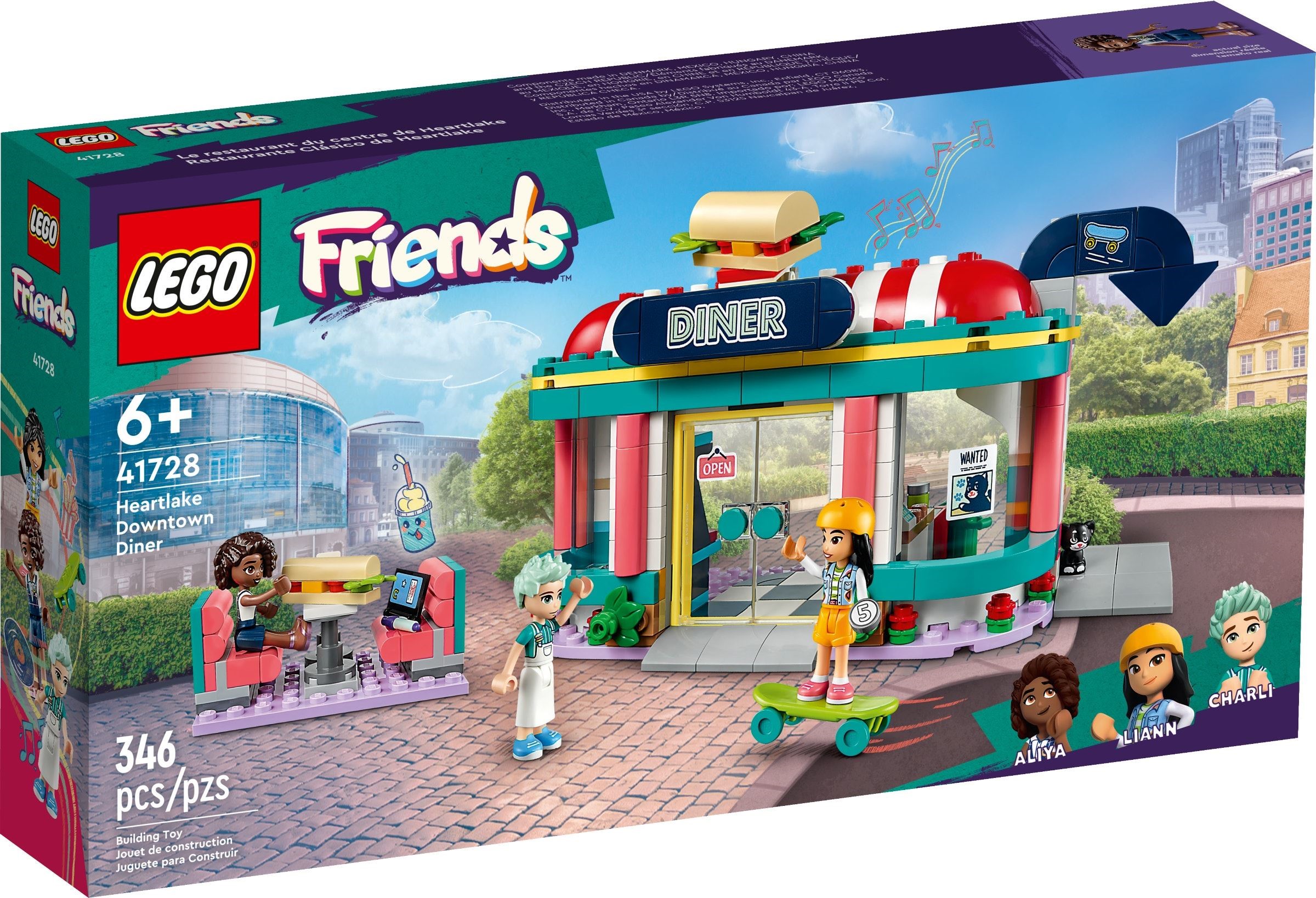 Изображение товара Конструктор LEGO Friends Закусочная в центре Хартлейк 717 дет. для детей от 6 лет Изображение товара Конструктор LEGO Friends Закусочная в центре Хартлейк 717 дет. для детей от 6 лет