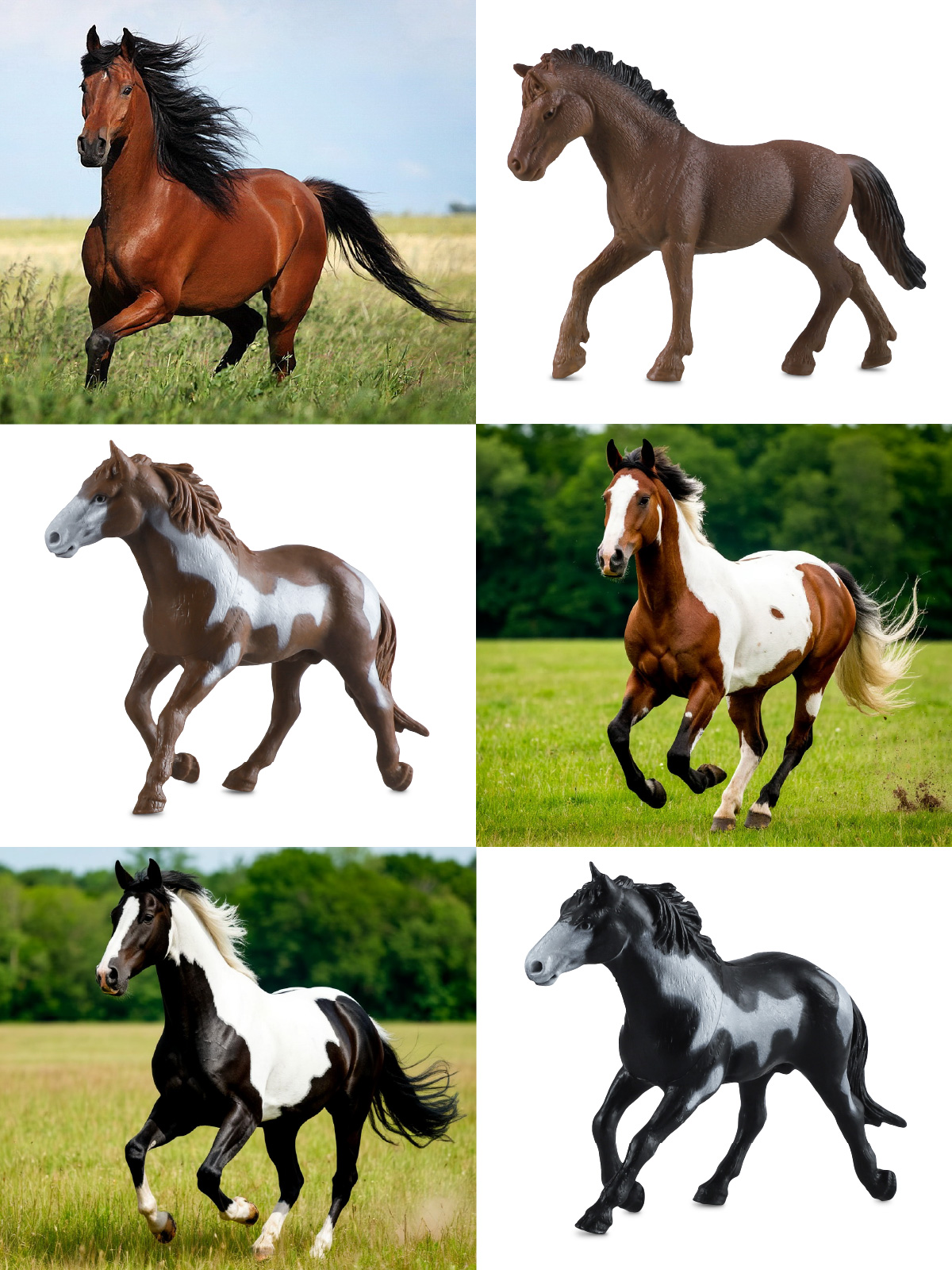 Игровой набор DARWIN Животные Лошади 6шт - фото 3