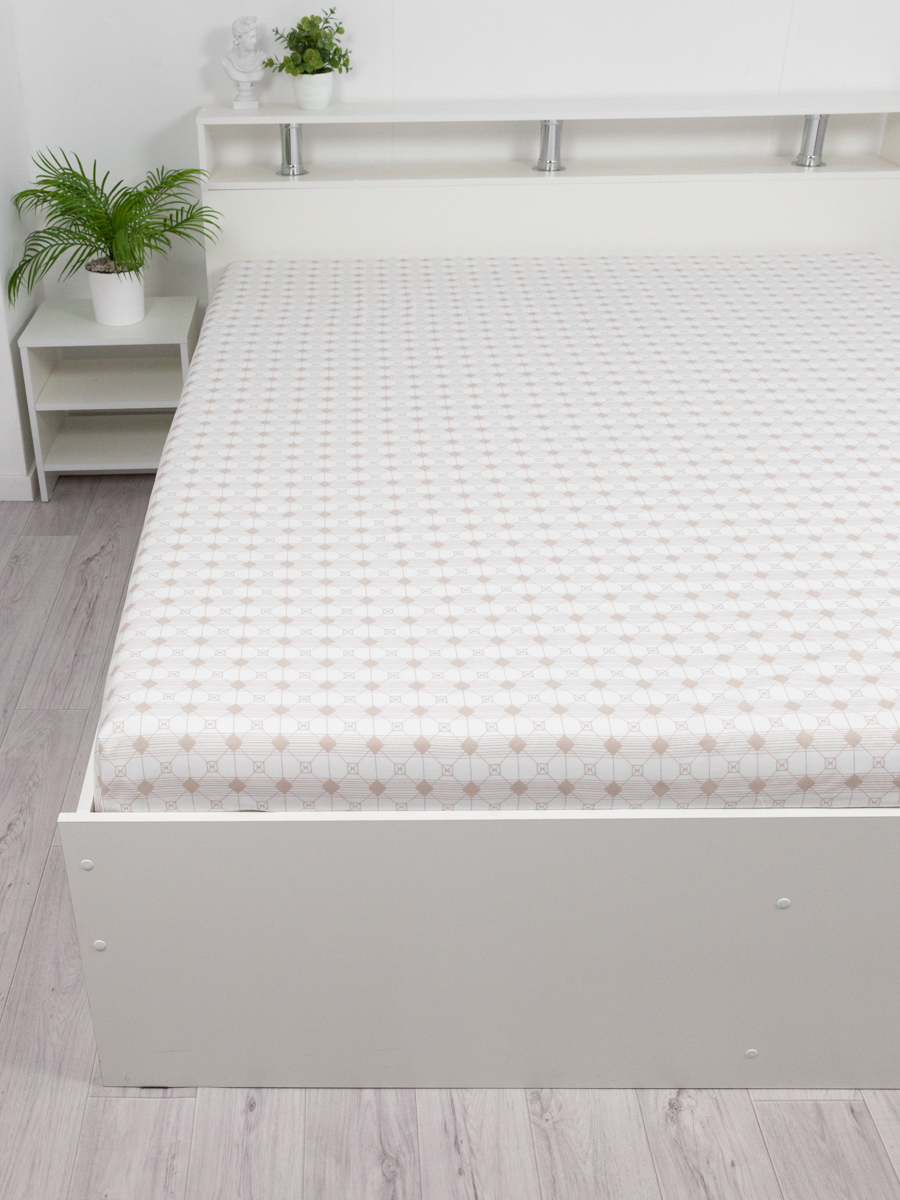 Простыня Wellness Анжелика 140 x 200 см на резинке 1 шт. - фото 1