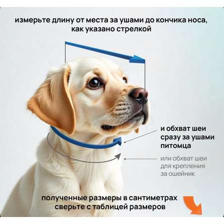 Воротник для животных VetЗабота №30 на липучке