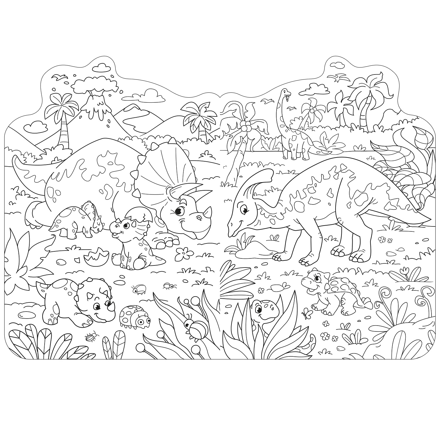 Книга ND PLAY Суперраскраска с любимыми героями Динозавры - фото 2