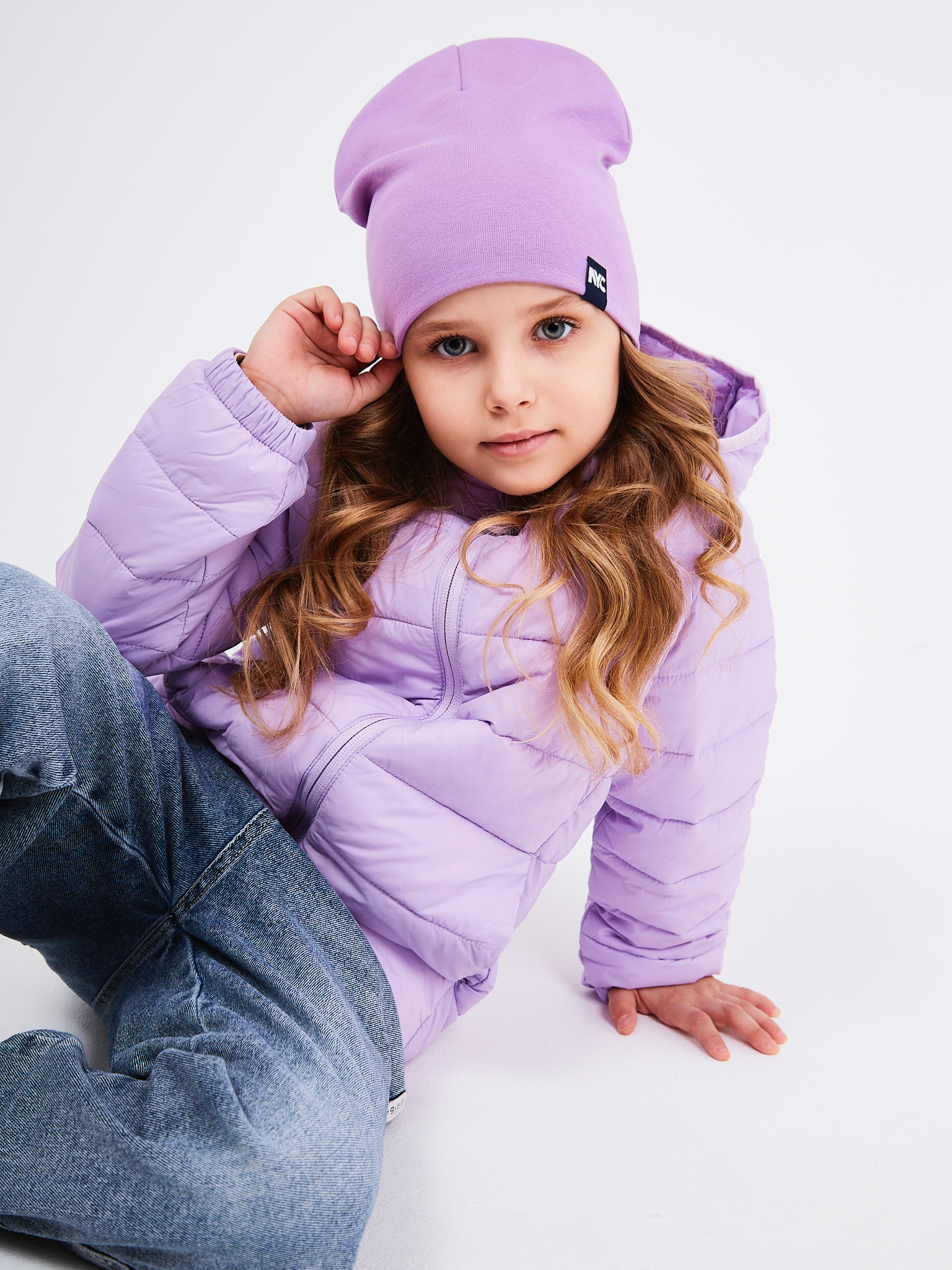 Шапка NYCkids NYC-H-067-plainG-purple - фото 15