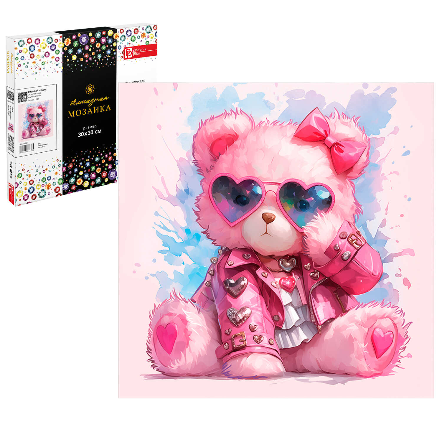 Алмазная мозаика Феникс + Мишка - фото 1