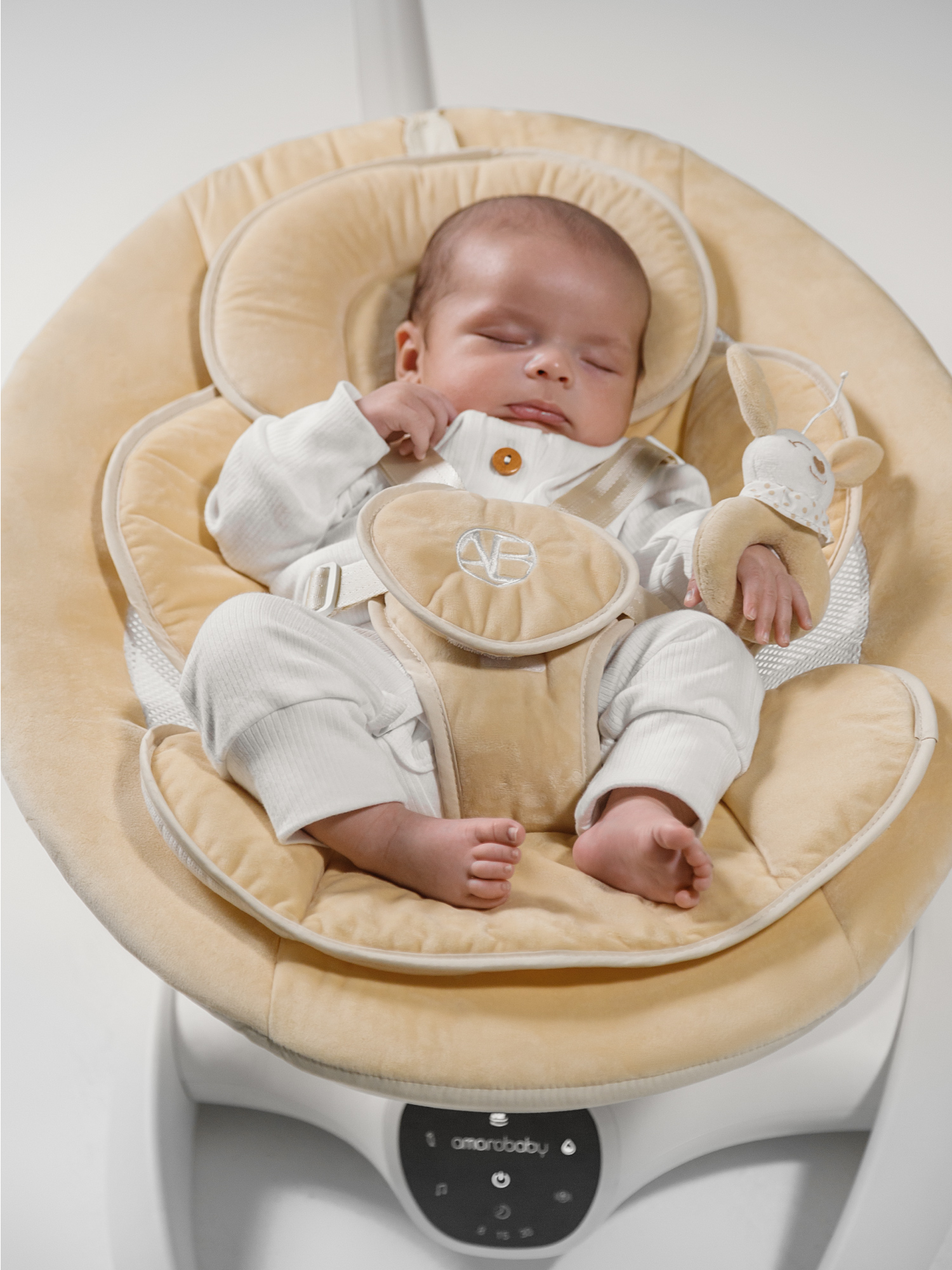 Качели Amarobaby Smart swing бежевый - фото 10