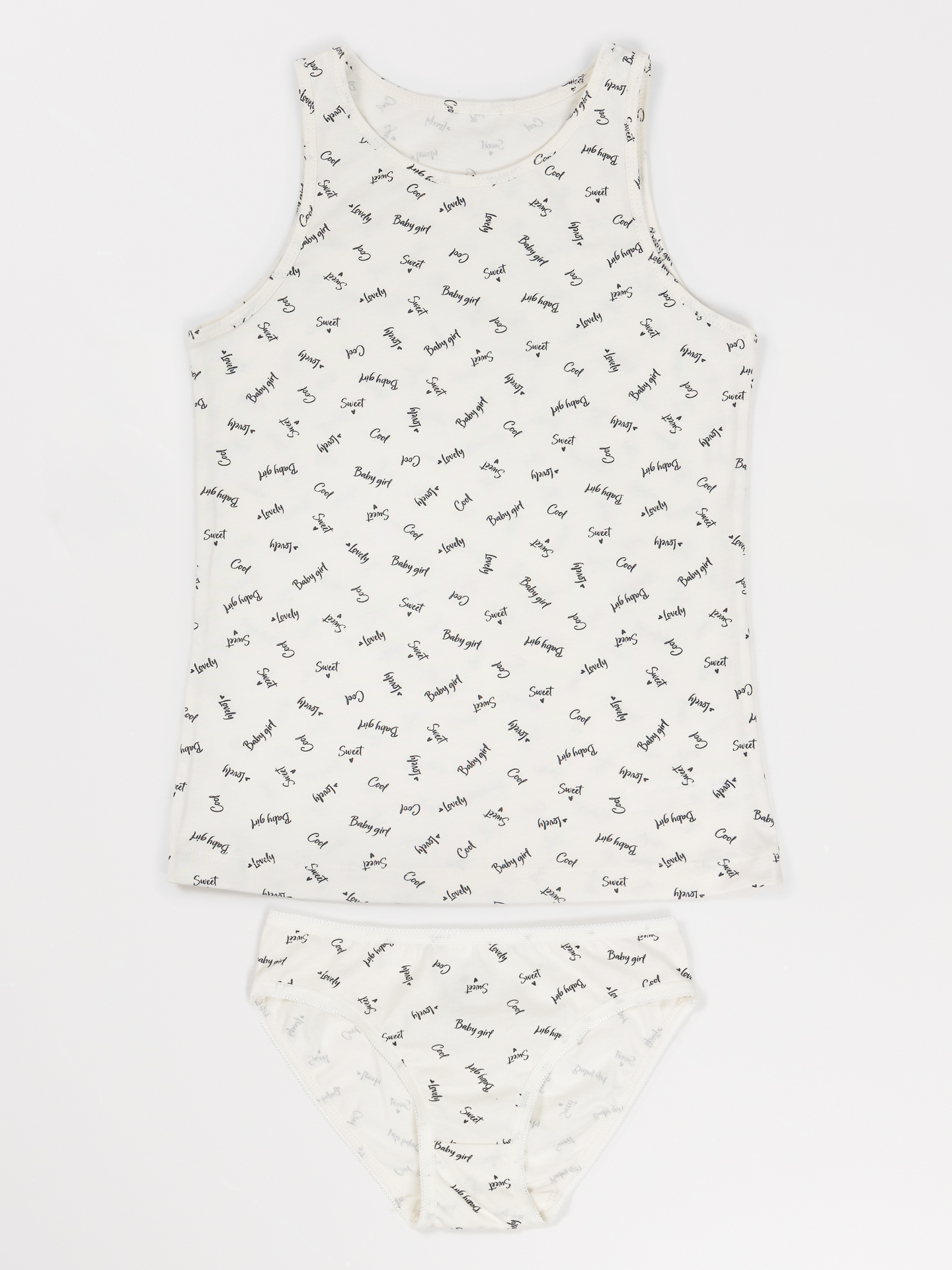 Майка и трусы Mark Formelle (Марк Формэль) 447006/слова на св.молочном - фото 1