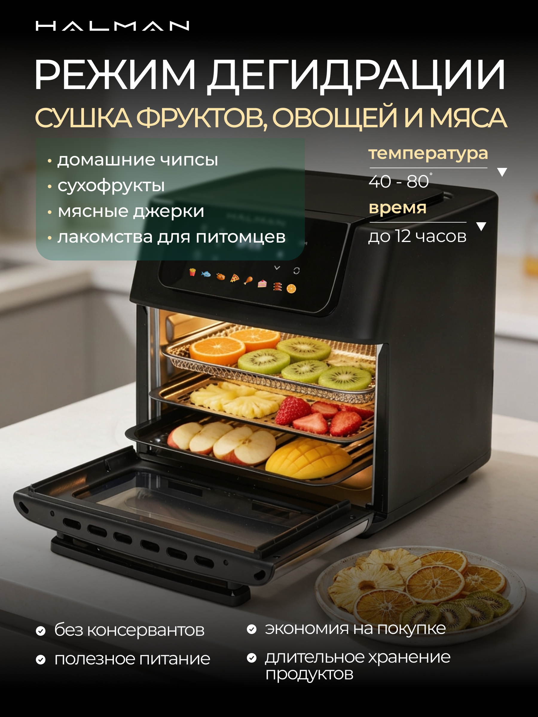Аэрогриль HALMAN HAF-2000 - фото 6