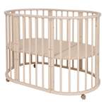 Детская кроватка TOPOTUSHKI овальная, без маятника (слоновая кость)