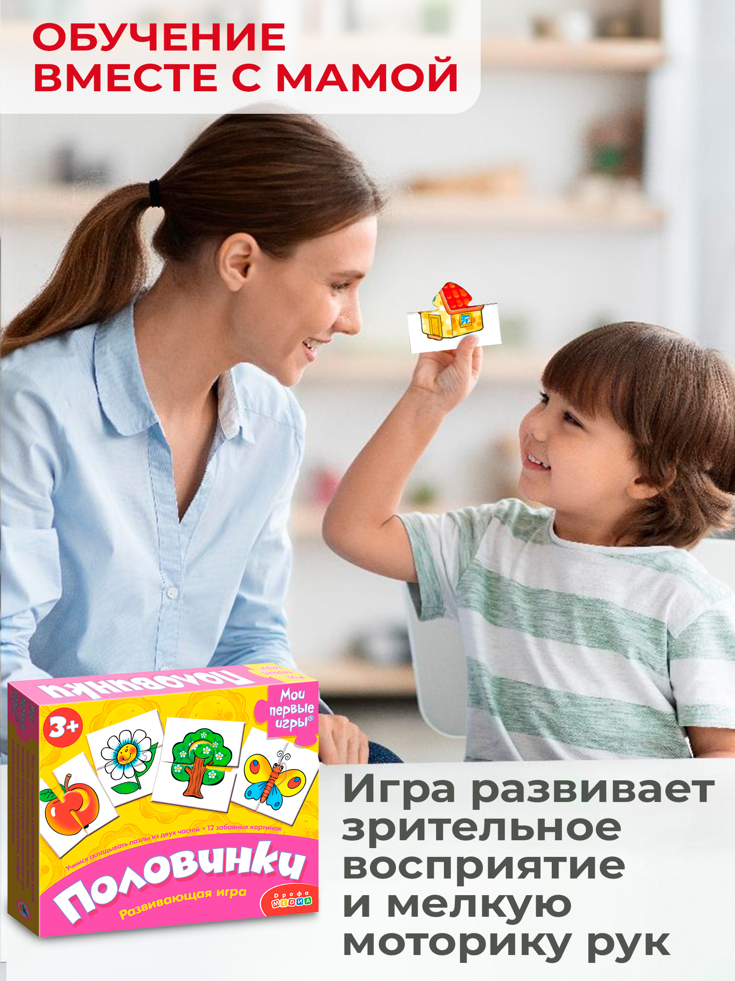 Развивающая игра Дрофа-Медиа Половинки 1116 - фото 5