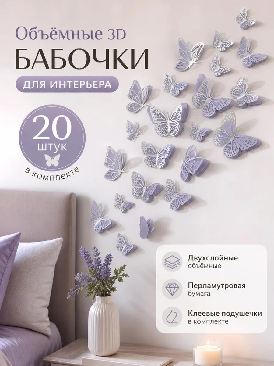 Наклейка PaperInspiration Art Бабочки - фото 1
