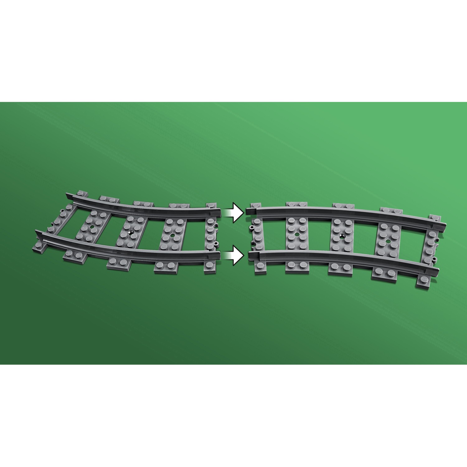 Конструктор LEGO City Trains Железнодорожные стрелки - фото 7