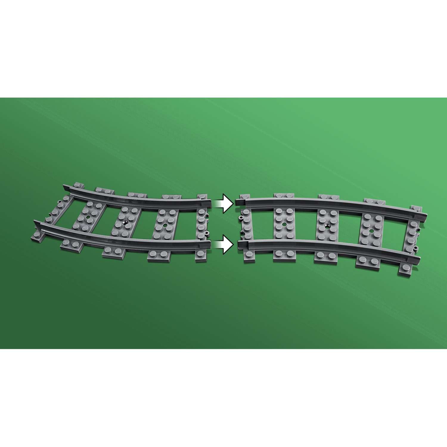 Конструктор LEGO City Trains Железнодорожные стрелки - фото 7
