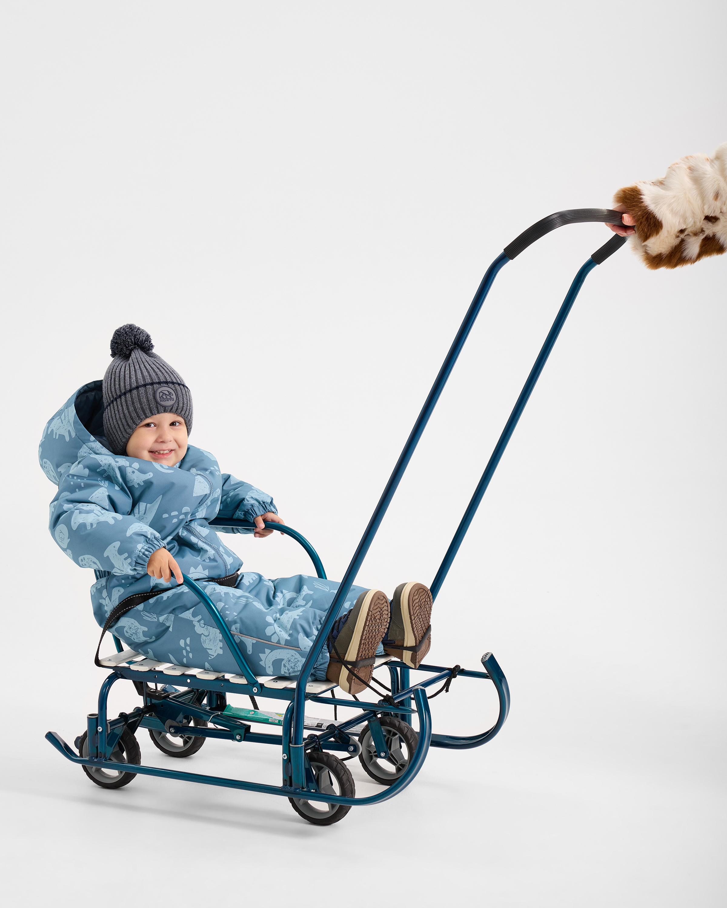 Санки NiKA kids Тимка 6 универсал морской лак - фото 7