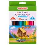 Карандаши цветные Пифагор 36 шт.