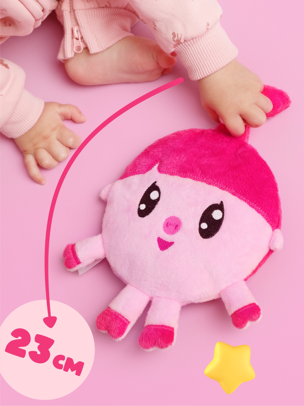 Мягкая игрушка Мякиши грелка для новорожденных Малышарики Нюшенька с вишневыми косточками - фото 3