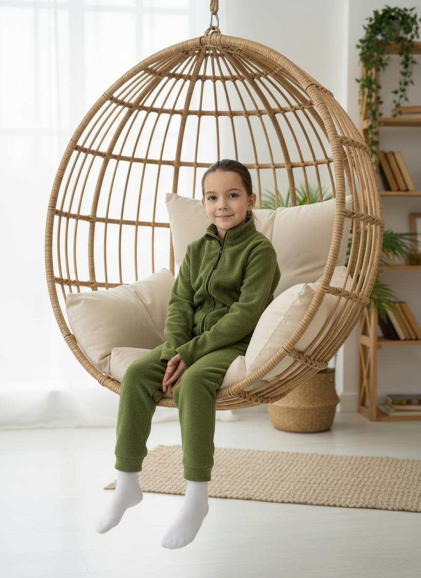 Толстовка и брюки Утенок 762(ш) хаки - фото 4