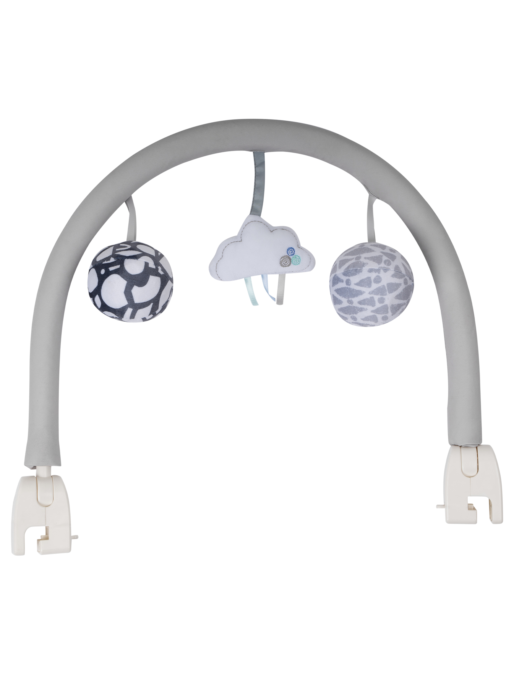 Стульчик для кормления JOVOLA Muza с функцией электрокачели серый - фото 8