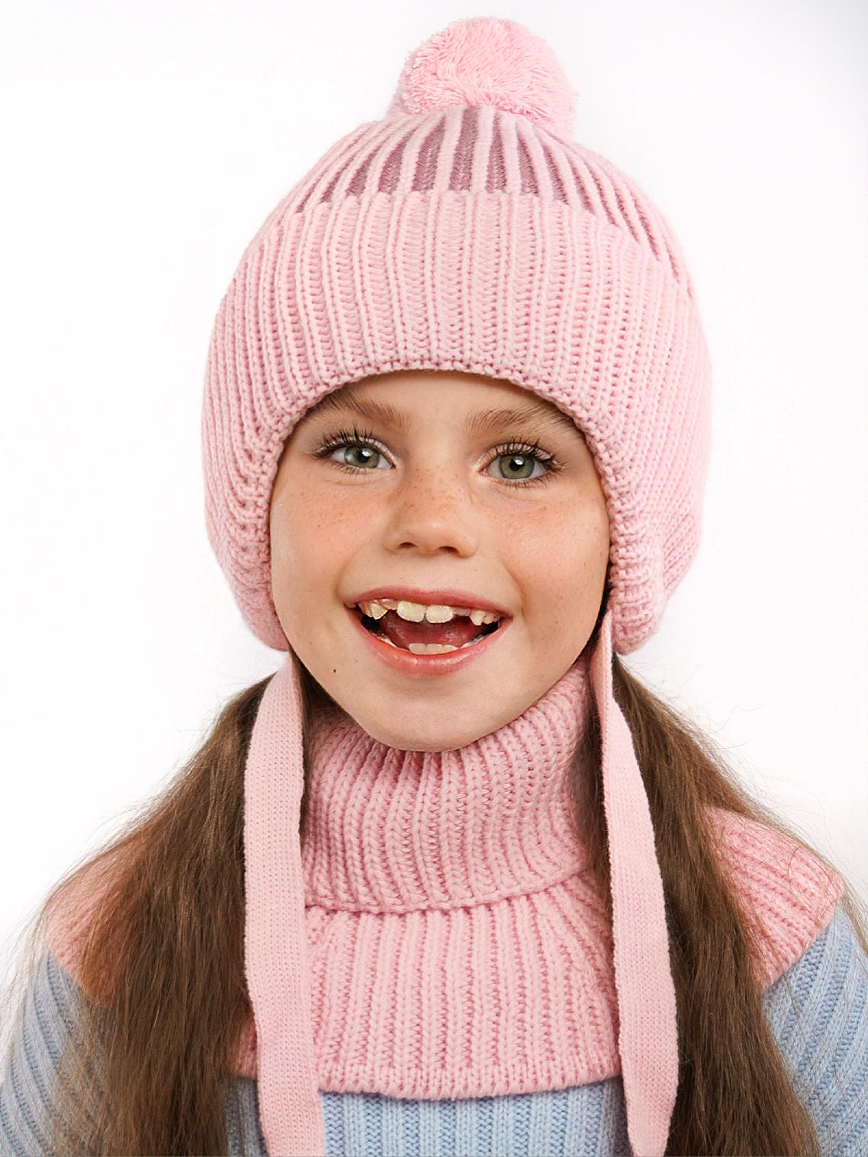 Шапка и снуд ПриКиндер U-W_233900 Цвет: Розовый - фото 12