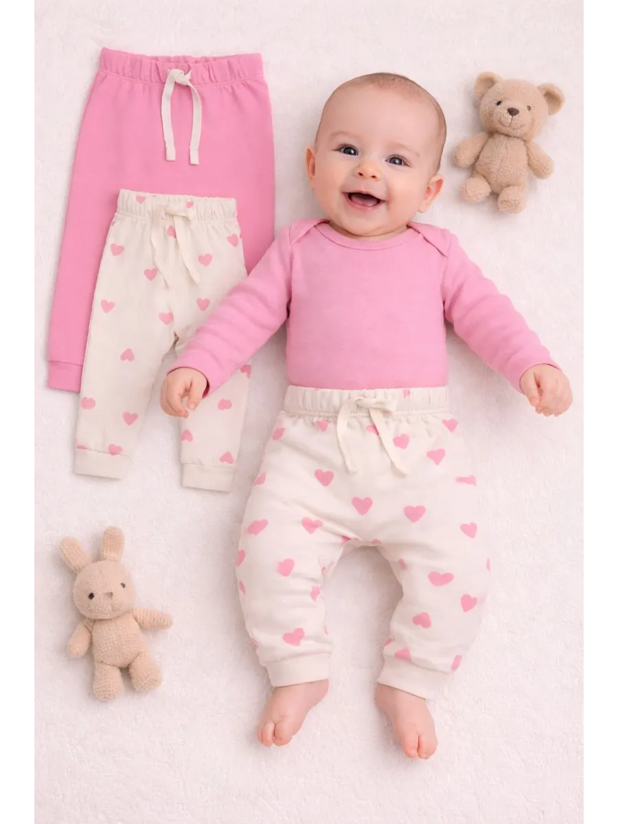 Изображение товара Штанишки для девочек 2 шт Mark Formelle 68 натуральный хлопок