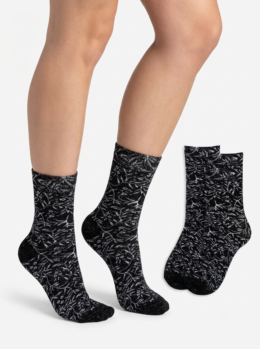 Носки 4 пары RuSocks Ж-1527 _(ДМ)_черный_4_пары - фото 1