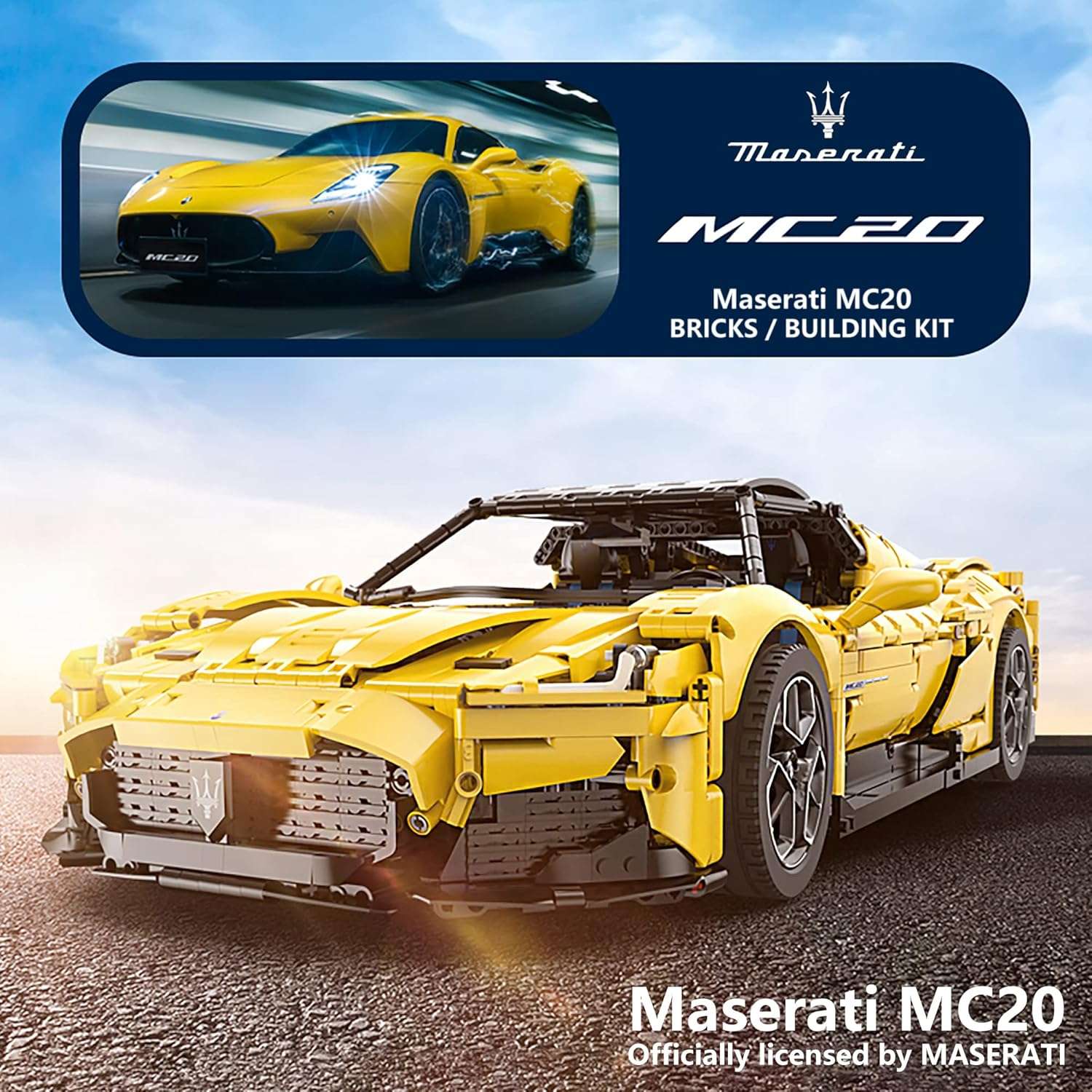 Конструктор Rastar Maserati MC20 блочный - фото 6