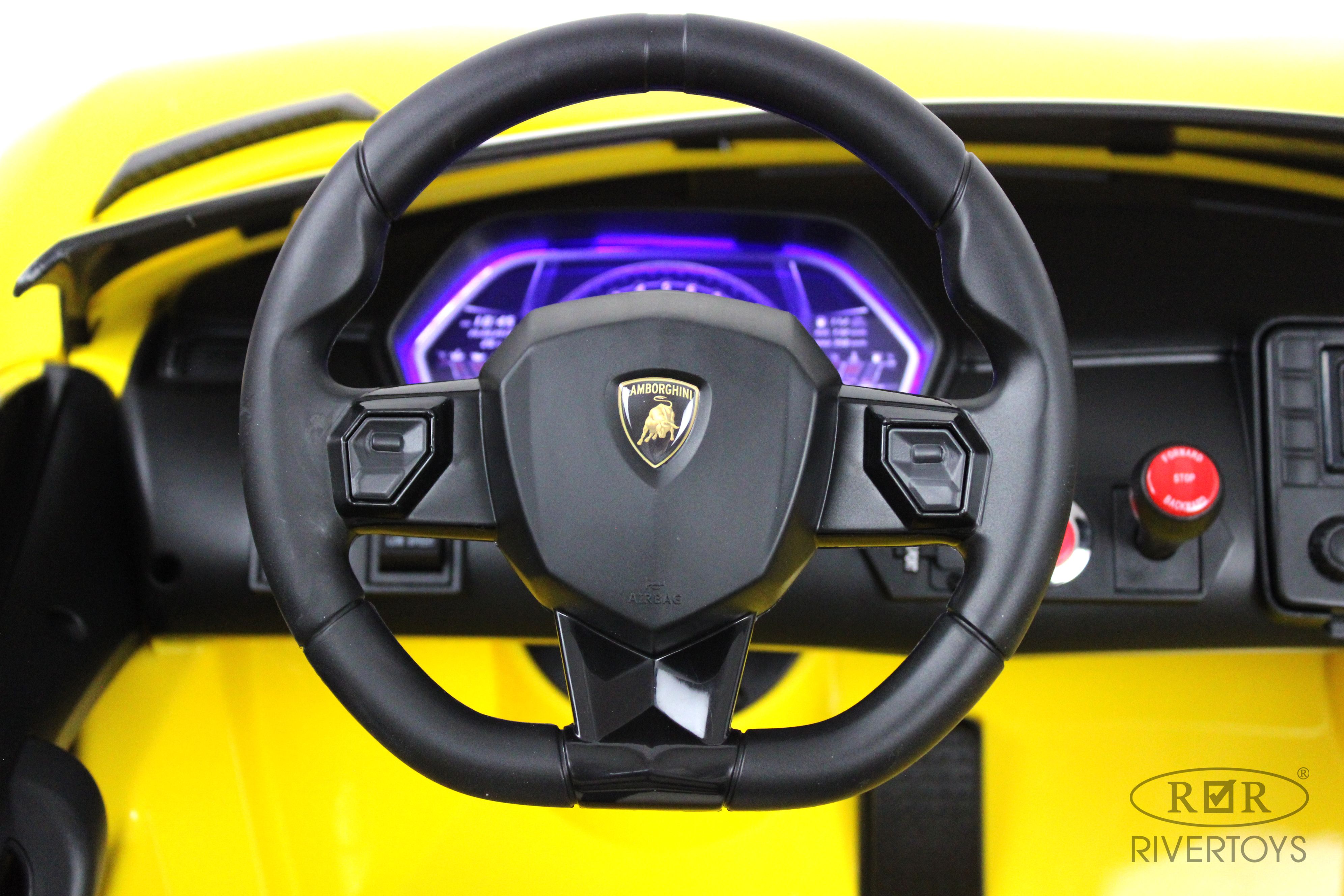Электромобиль RIVERTOYS A111MP-YELLOW С пультом ДУ - фото 6