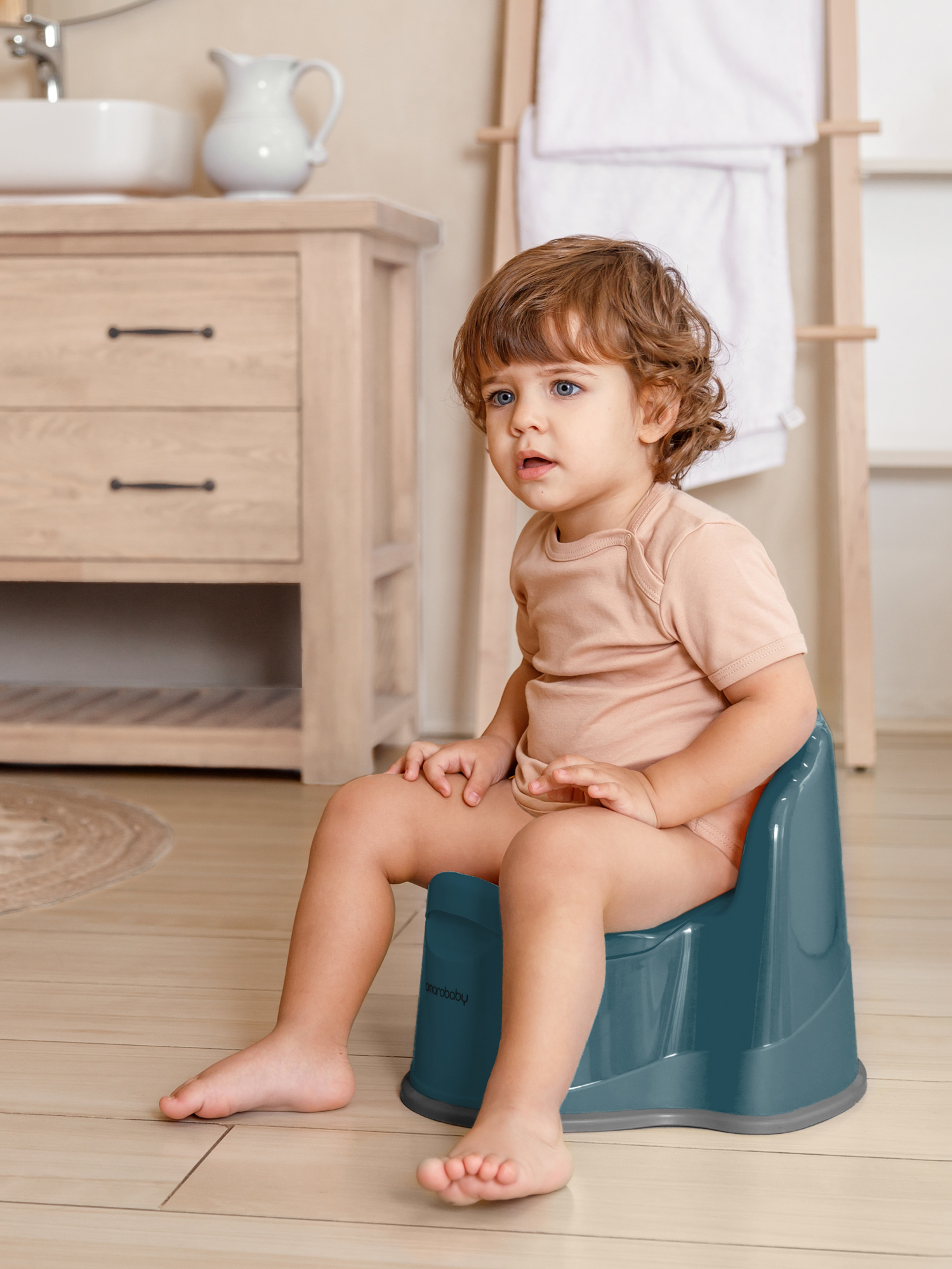 Горшок Amarobaby Ergonomic бирюзовый - фото 7