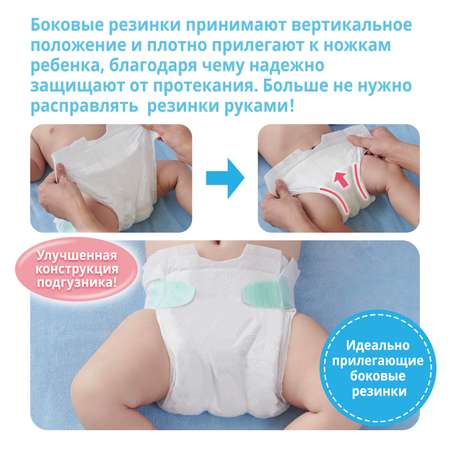 Подгузники Moony для новорожденных NB (до 5 кг) 90 шт.