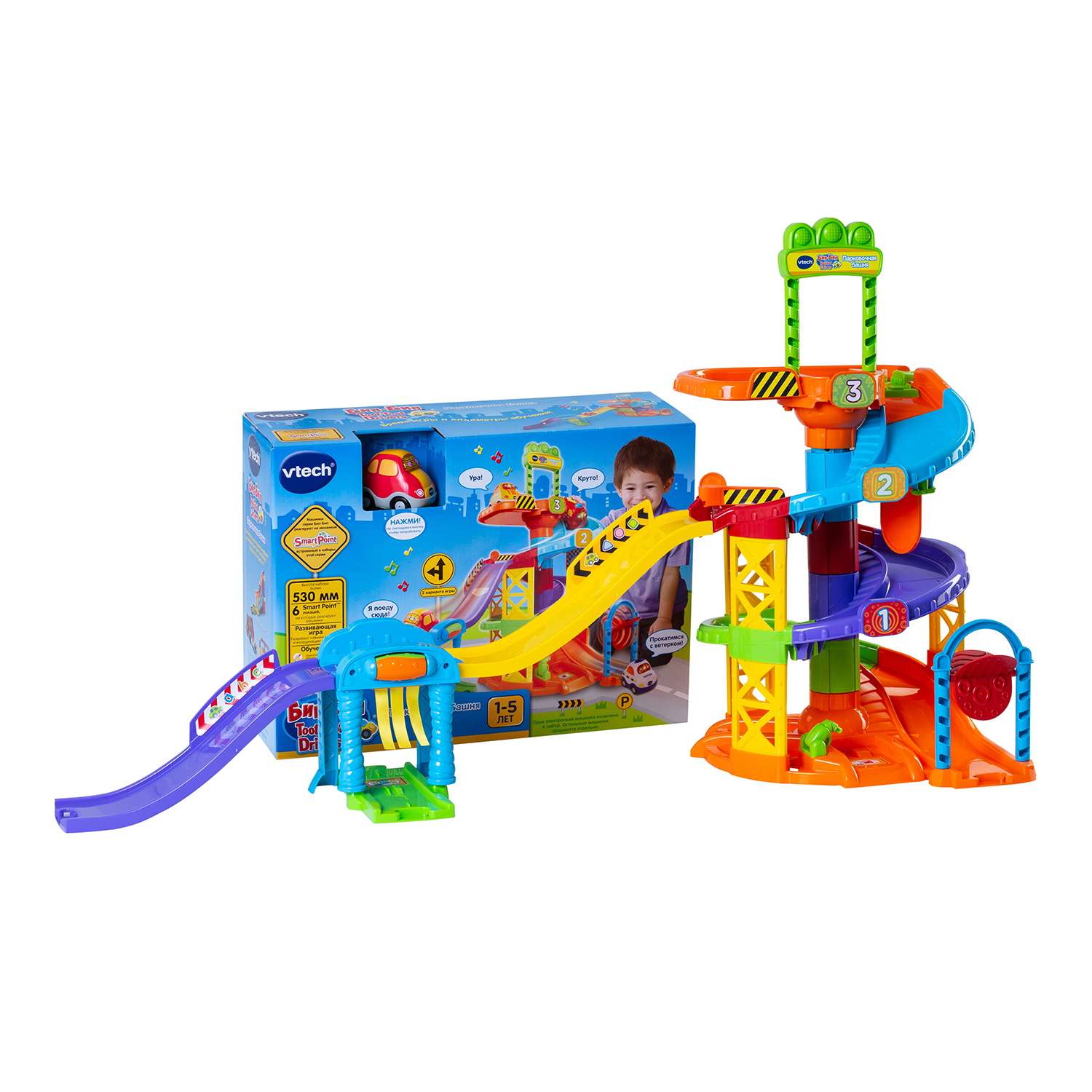Игрушка Vtech Парковочная башня 80-152766 - фото 3