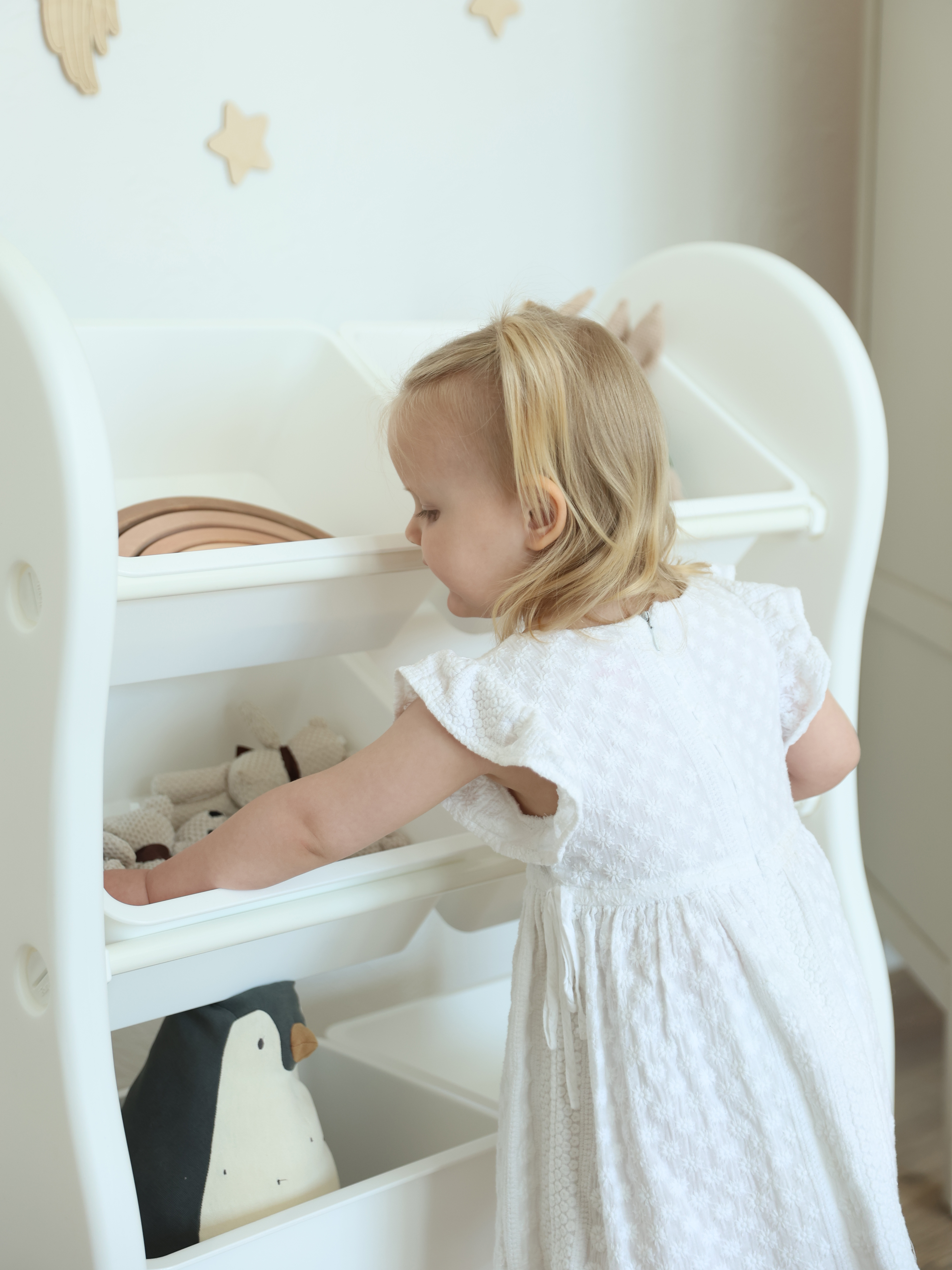 Стеллаж для игрушек Ifam Organizer-1 белый - фото 10